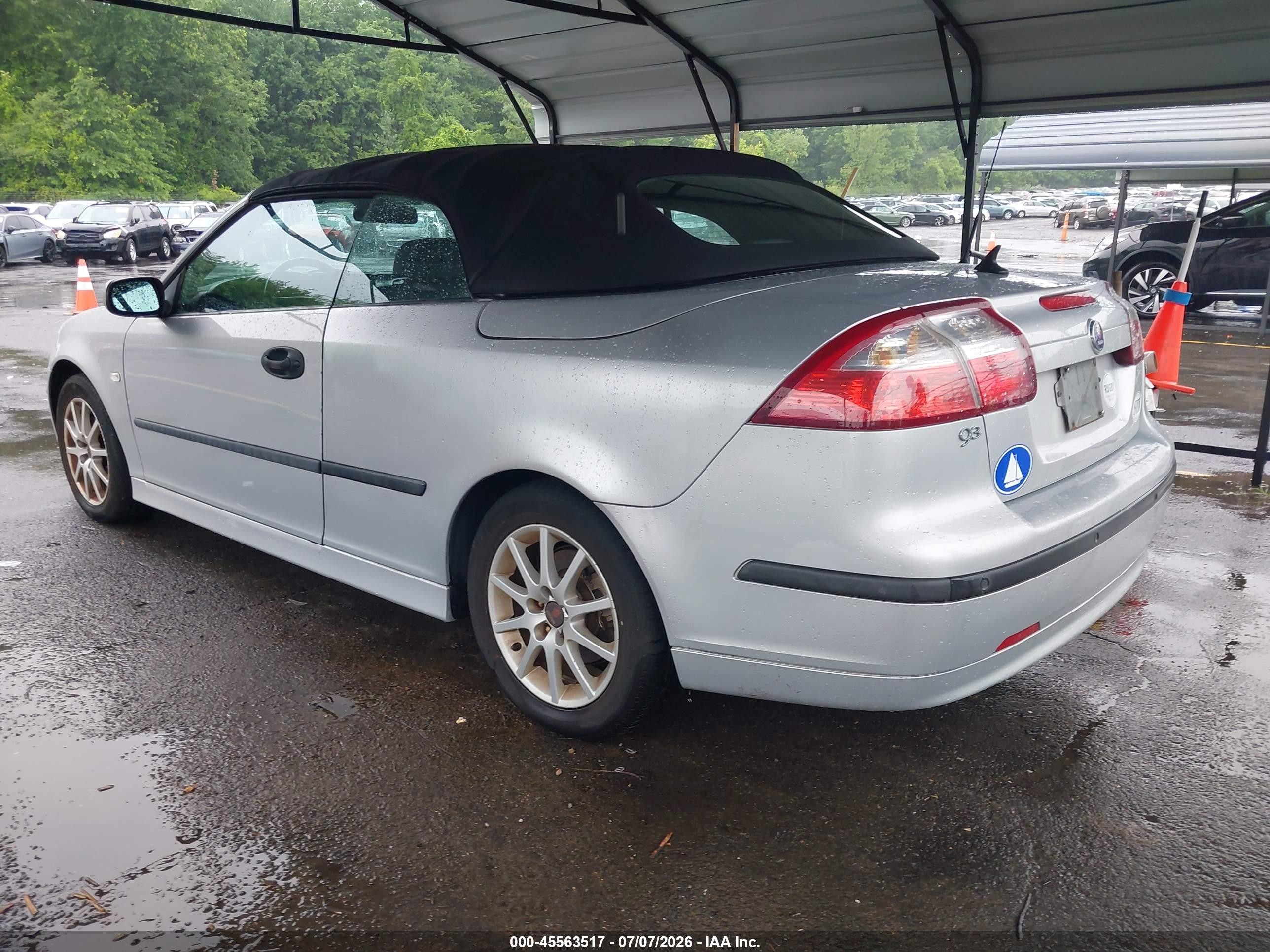 2005 Saab 9-3 Arc Silver vin: YS3FD75YX56014703