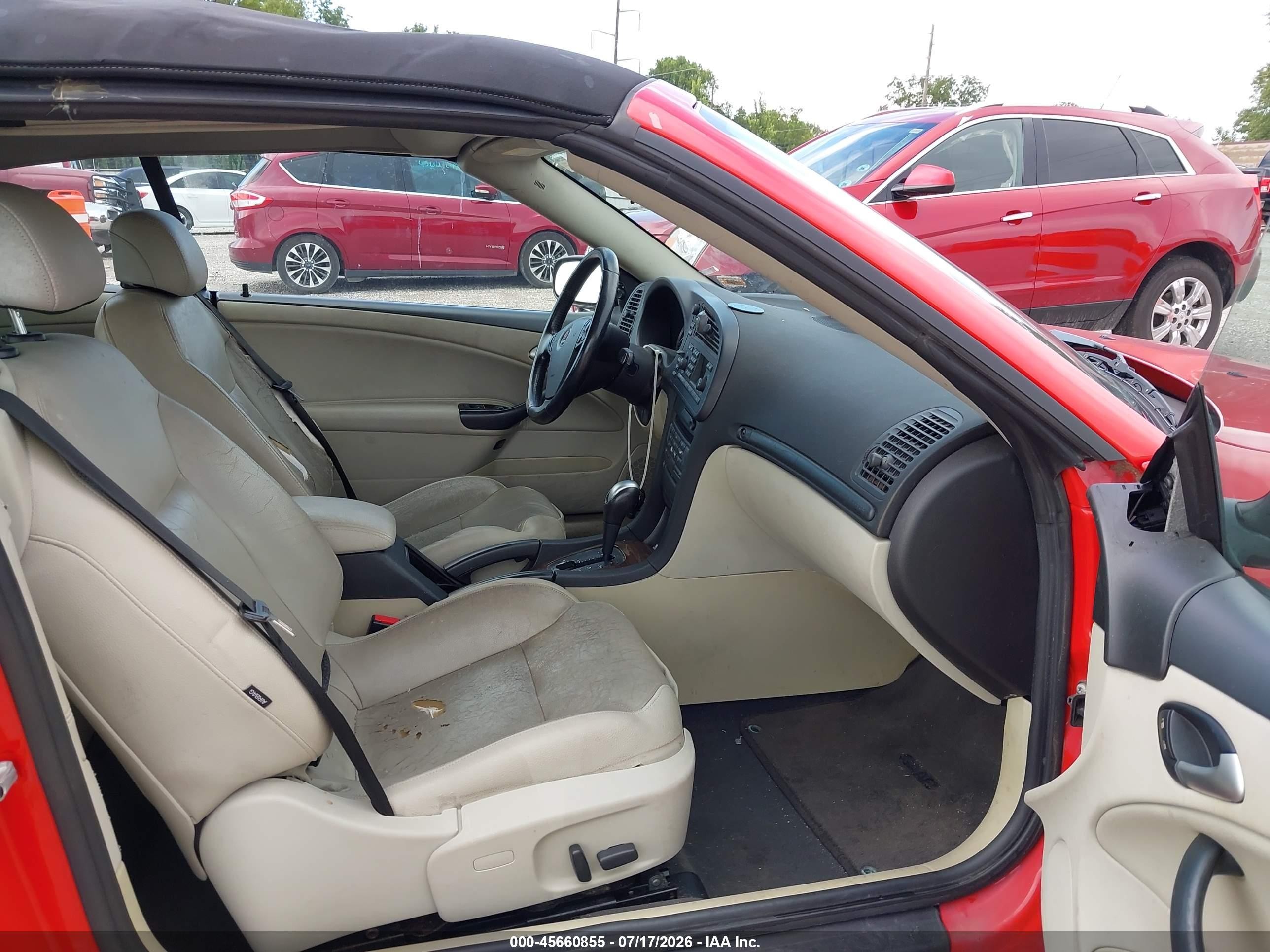 2005 Saab 9-3 Arc Красный vin: YS3FD79Y056002845
