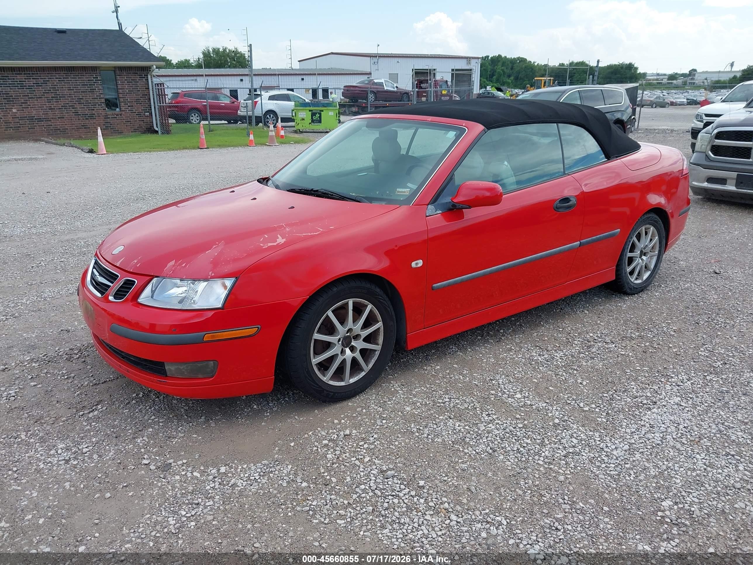 2005 Saab 9-3 Arc Красный vin: YS3FD79Y056002845