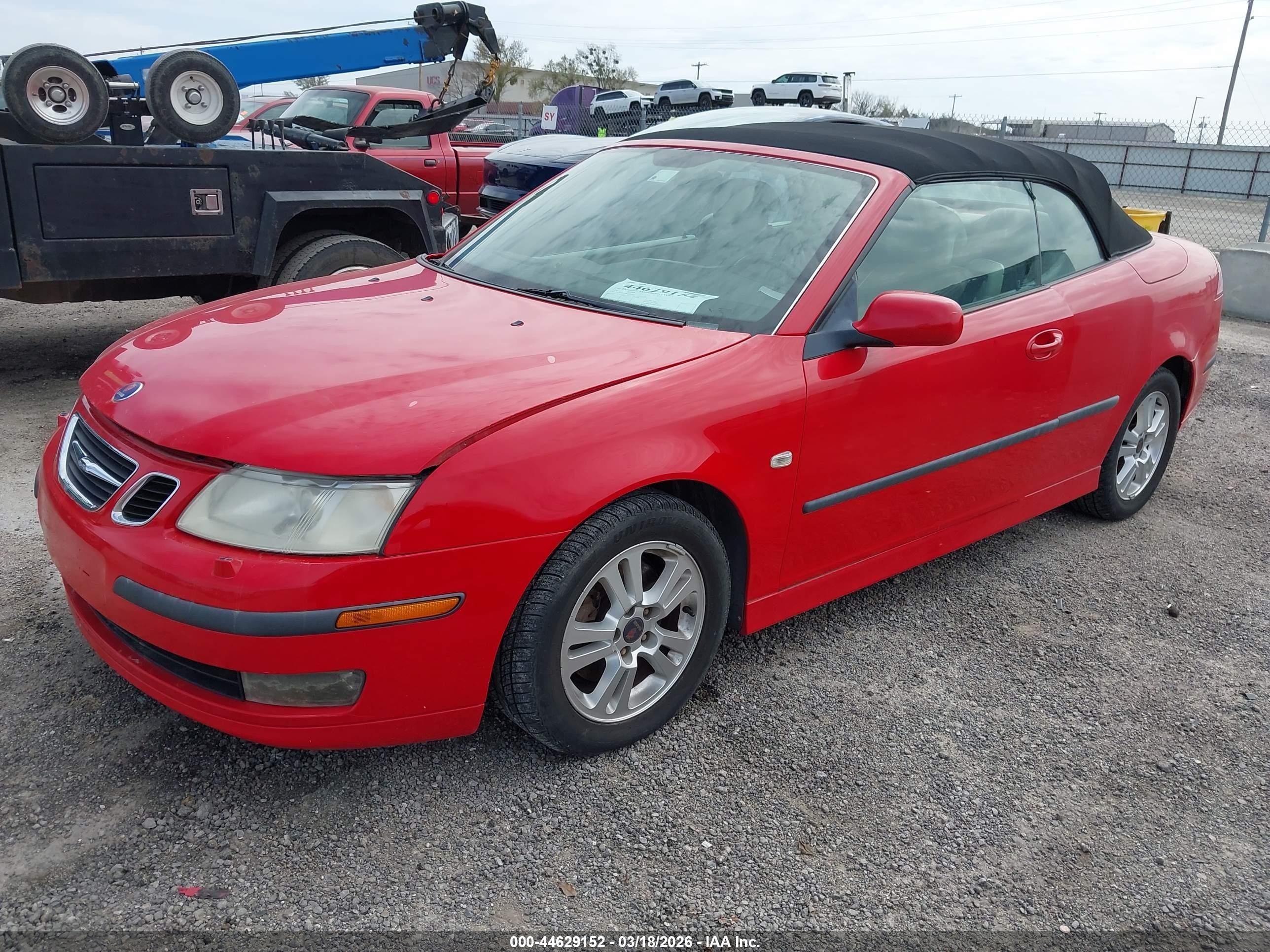 2006 Saab 9-3 2.0t Red vin: YS3FD79Y066103935