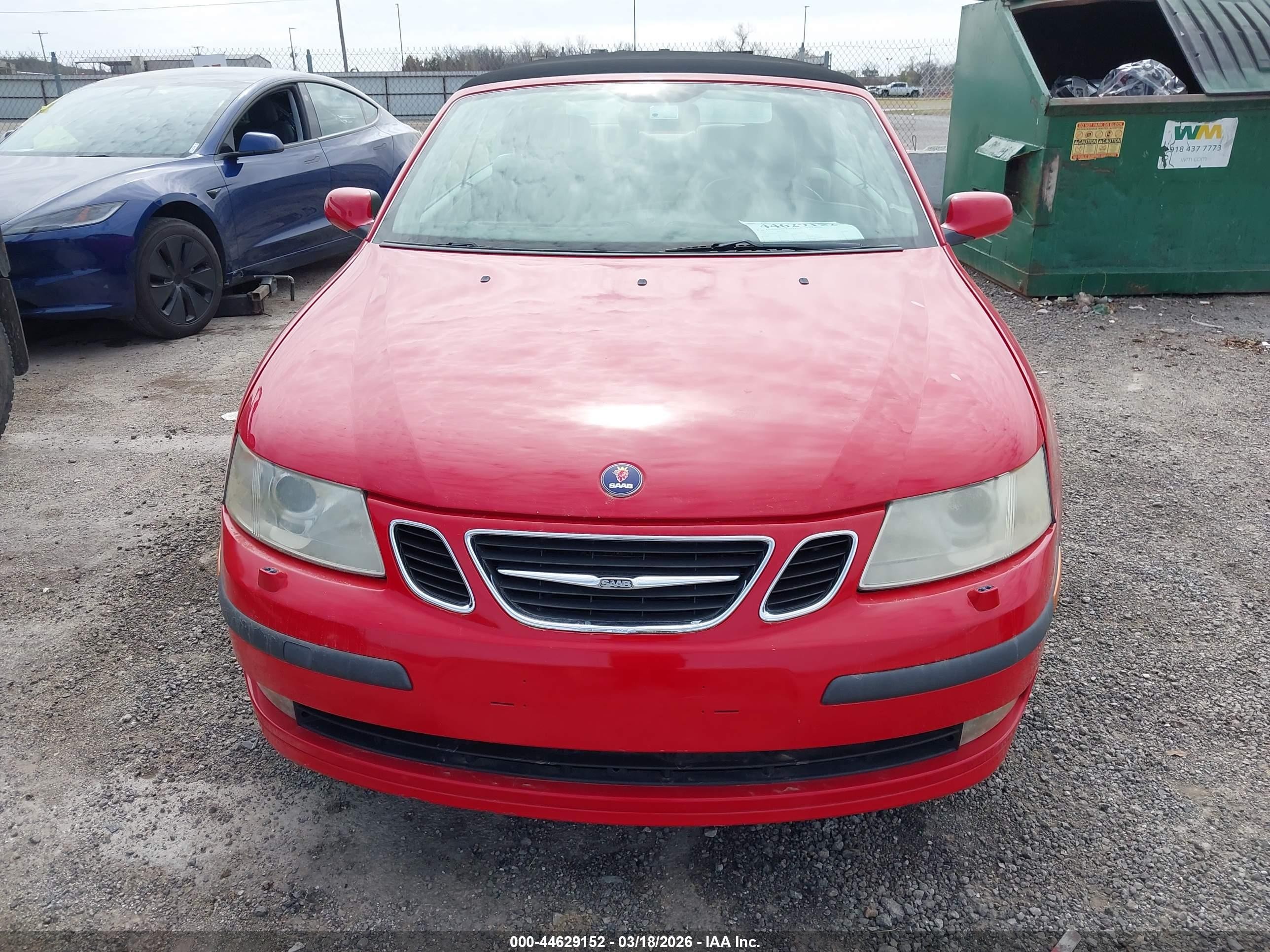 2006 Saab 9-3 2.0t Red vin: YS3FD79Y066103935