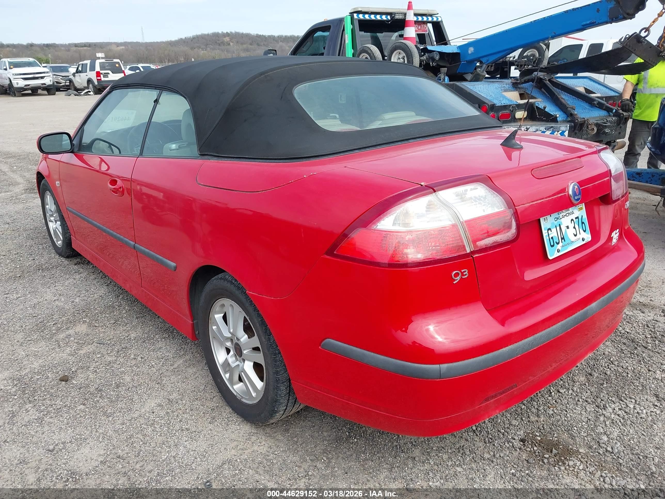 2006 Saab 9-3 2.0t Red vin: YS3FD79Y066103935