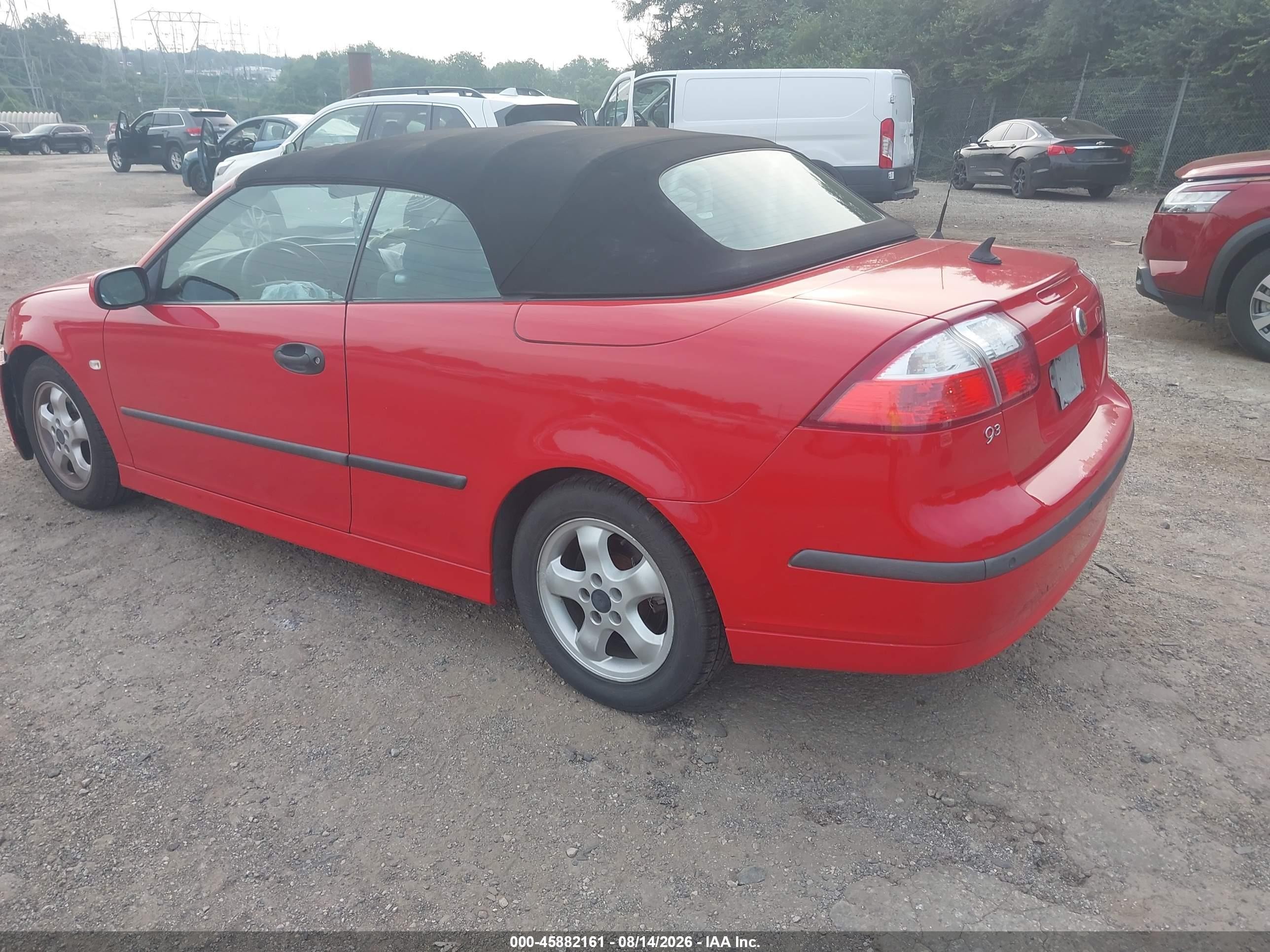 2004 Saab 9-3 Arc Красный vin: YS3FD79Y146007728