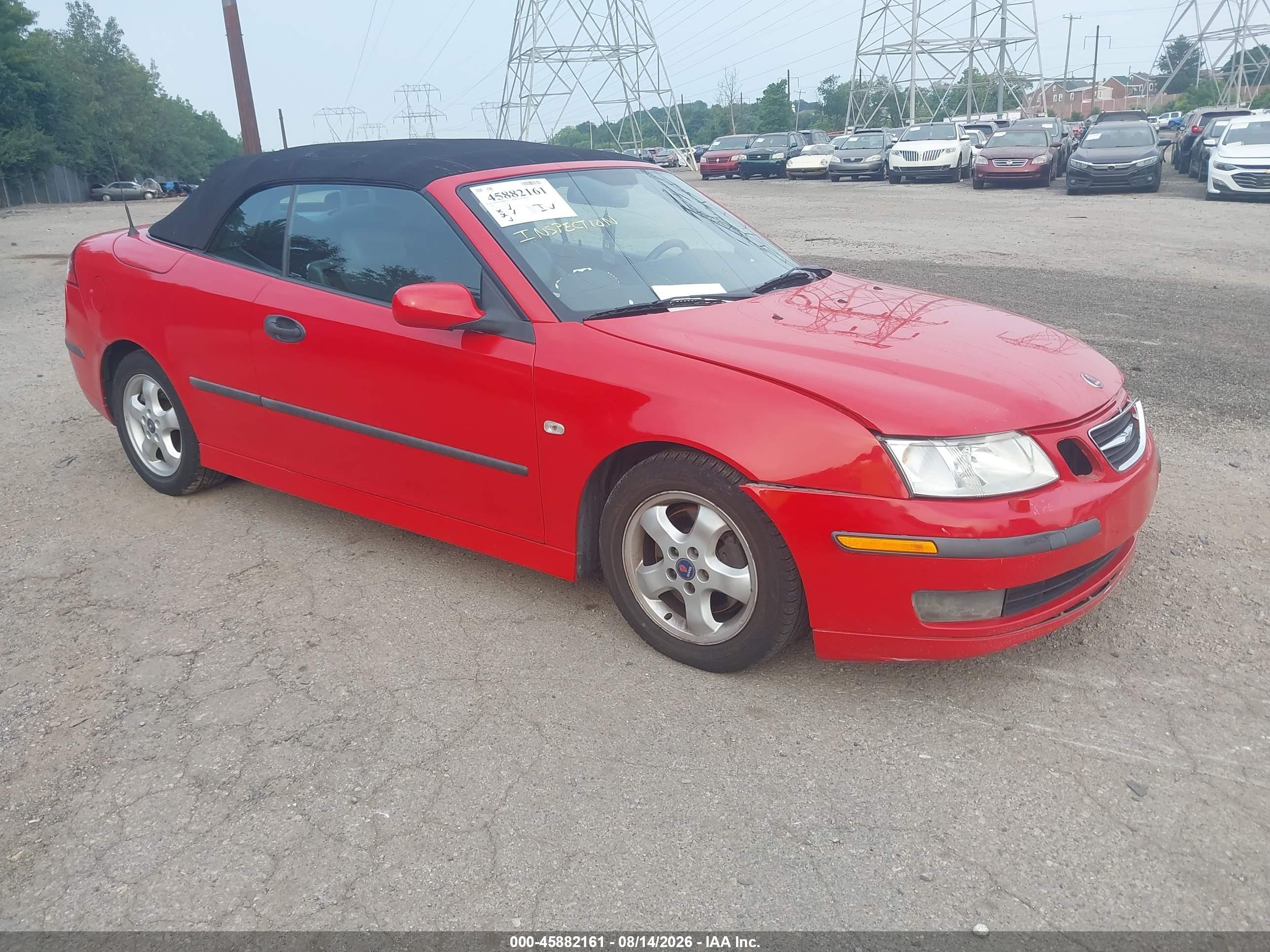 2004 Saab 9-3 Arc Red vin: YS3FD79Y146007728