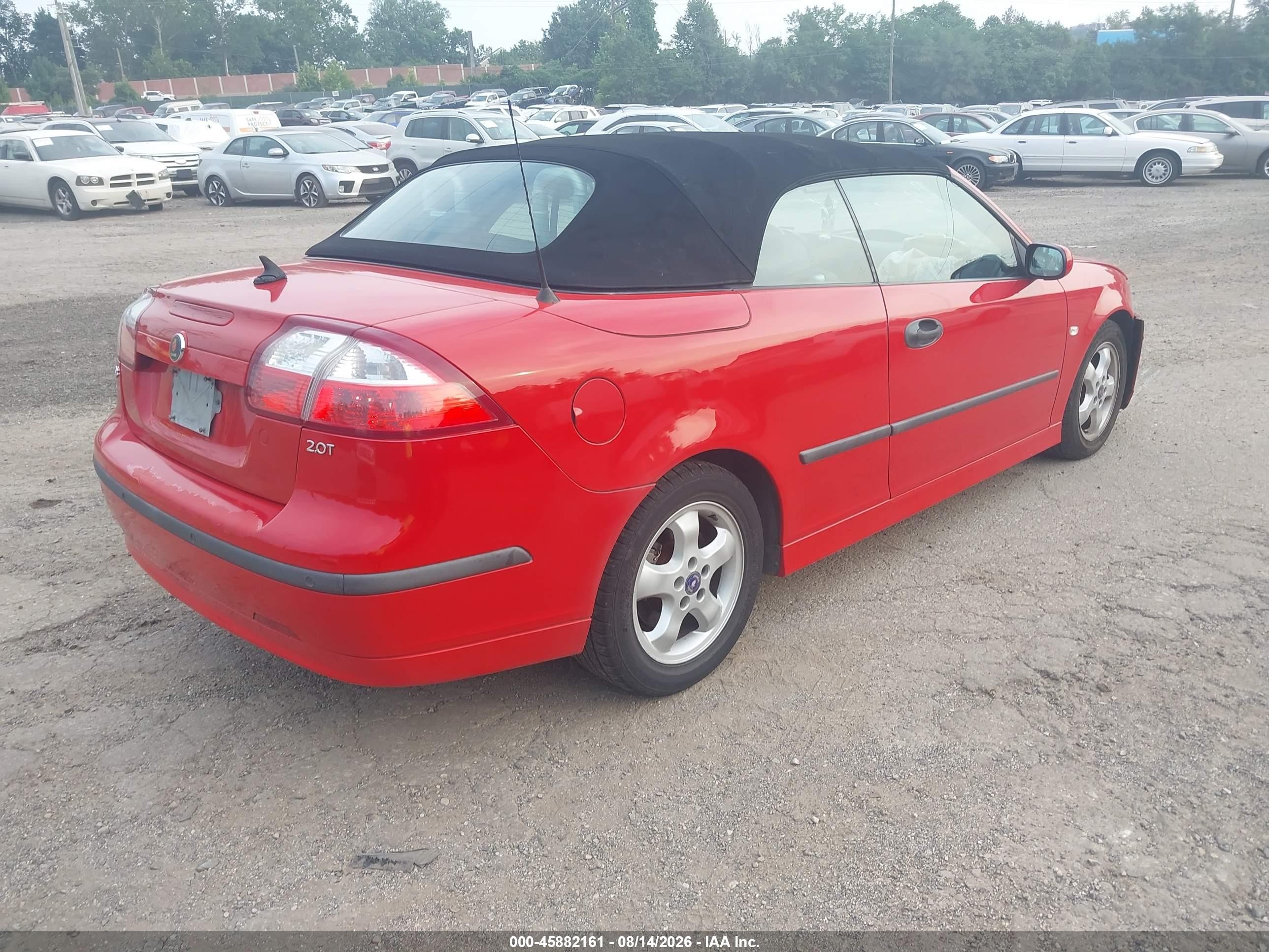2004 Saab 9-3 Arc Красный vin: YS3FD79Y146007728