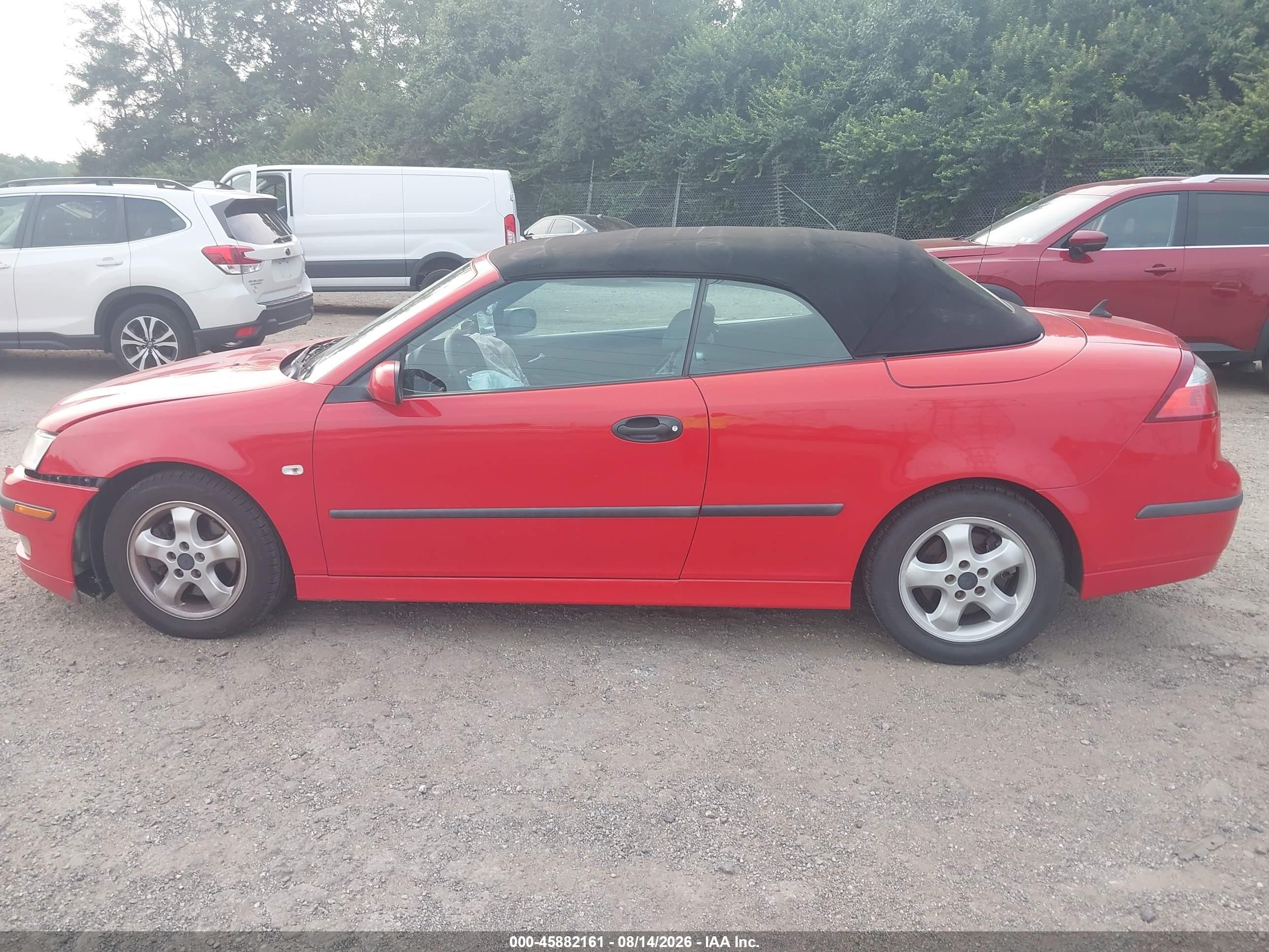 2004 Saab 9-3 Arc Красный vin: YS3FD79Y146007728