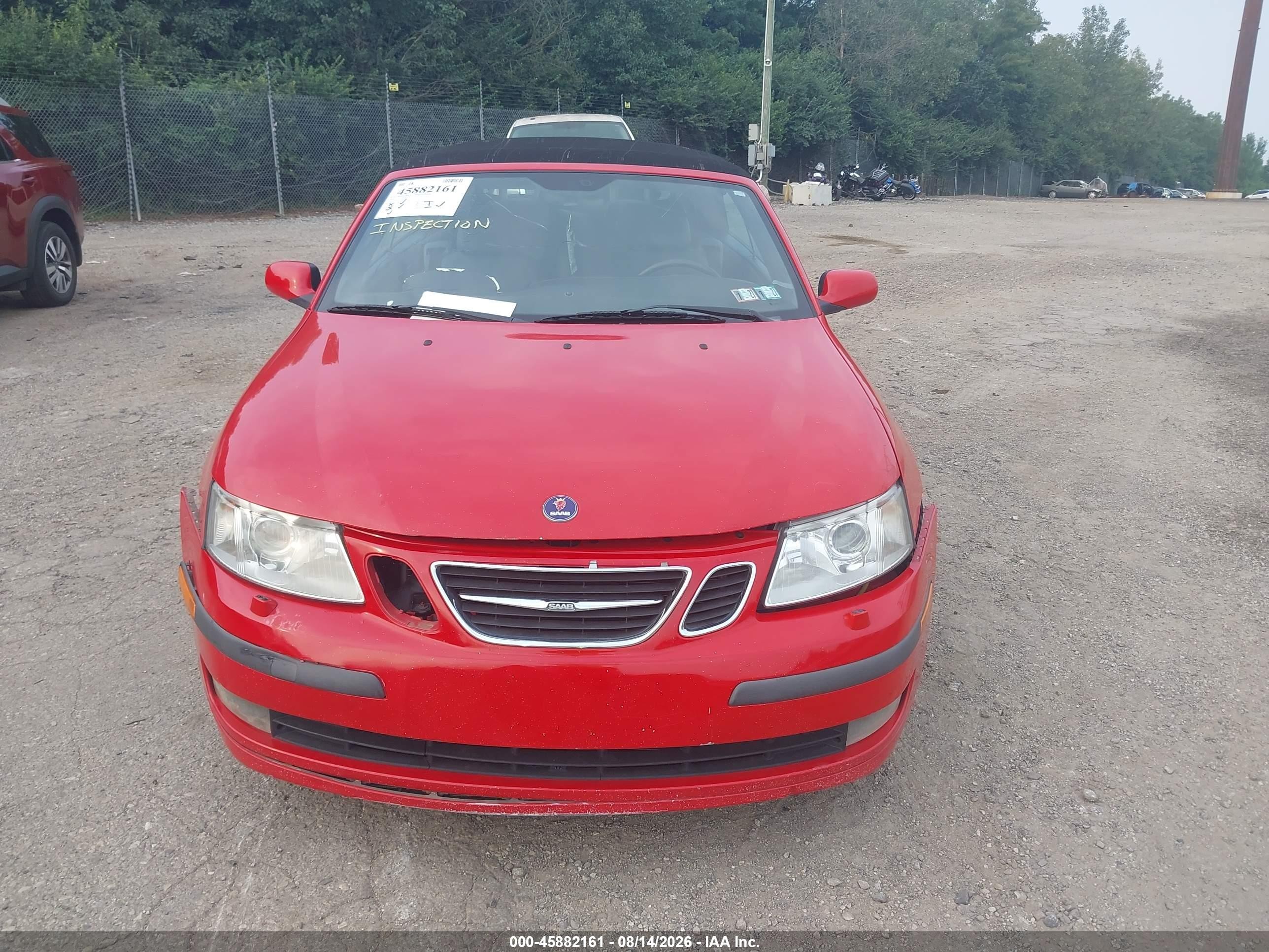 2004 Saab 9-3 Arc Красный vin: YS3FD79Y146007728