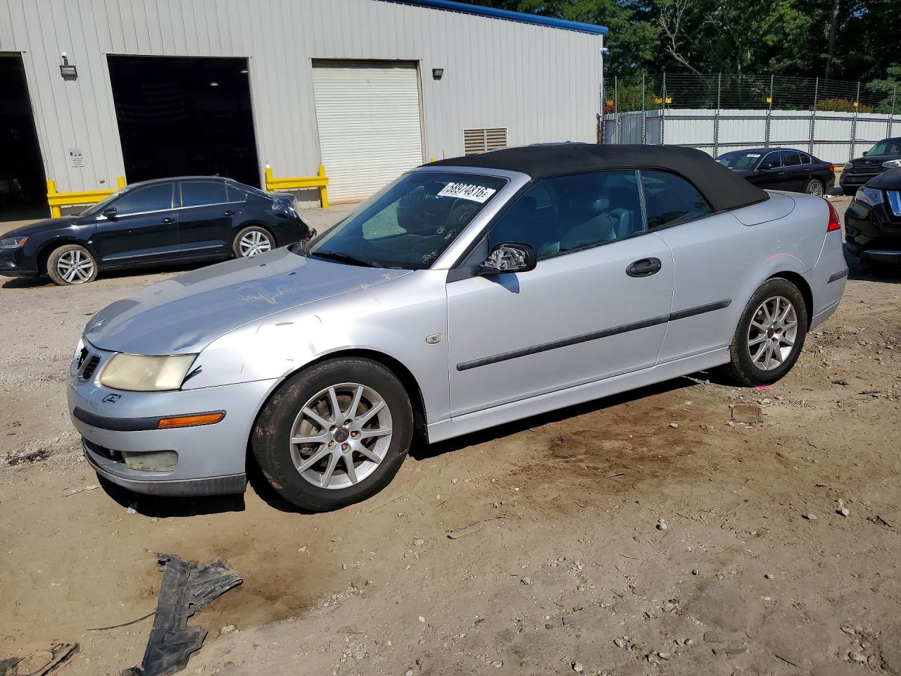 2004 Saab 9-3 Arc Silver vin: YS3FD79Y146010323