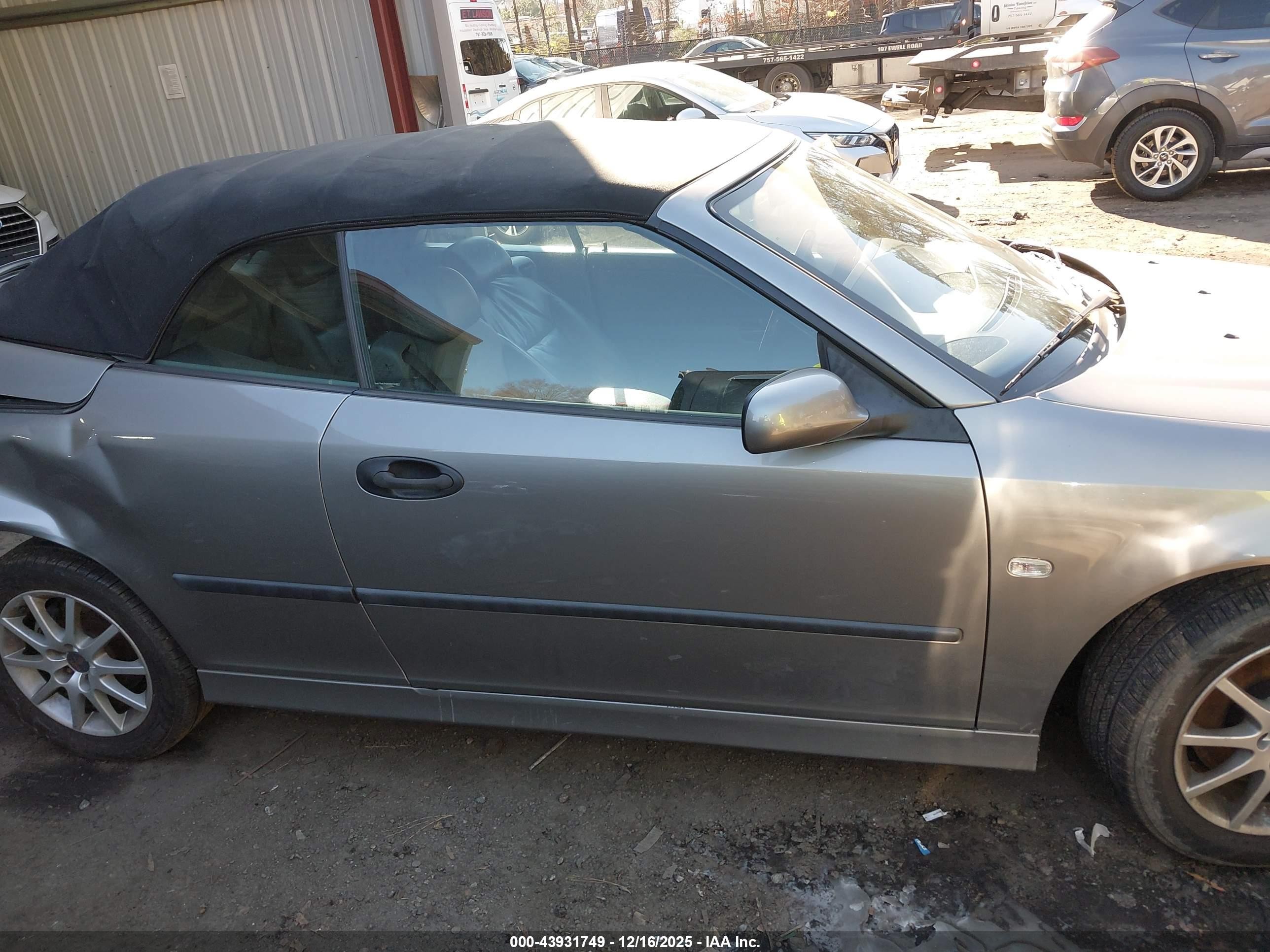 2005 Saab 9-3 Arc Gray vin: YS3FD79Y256013748