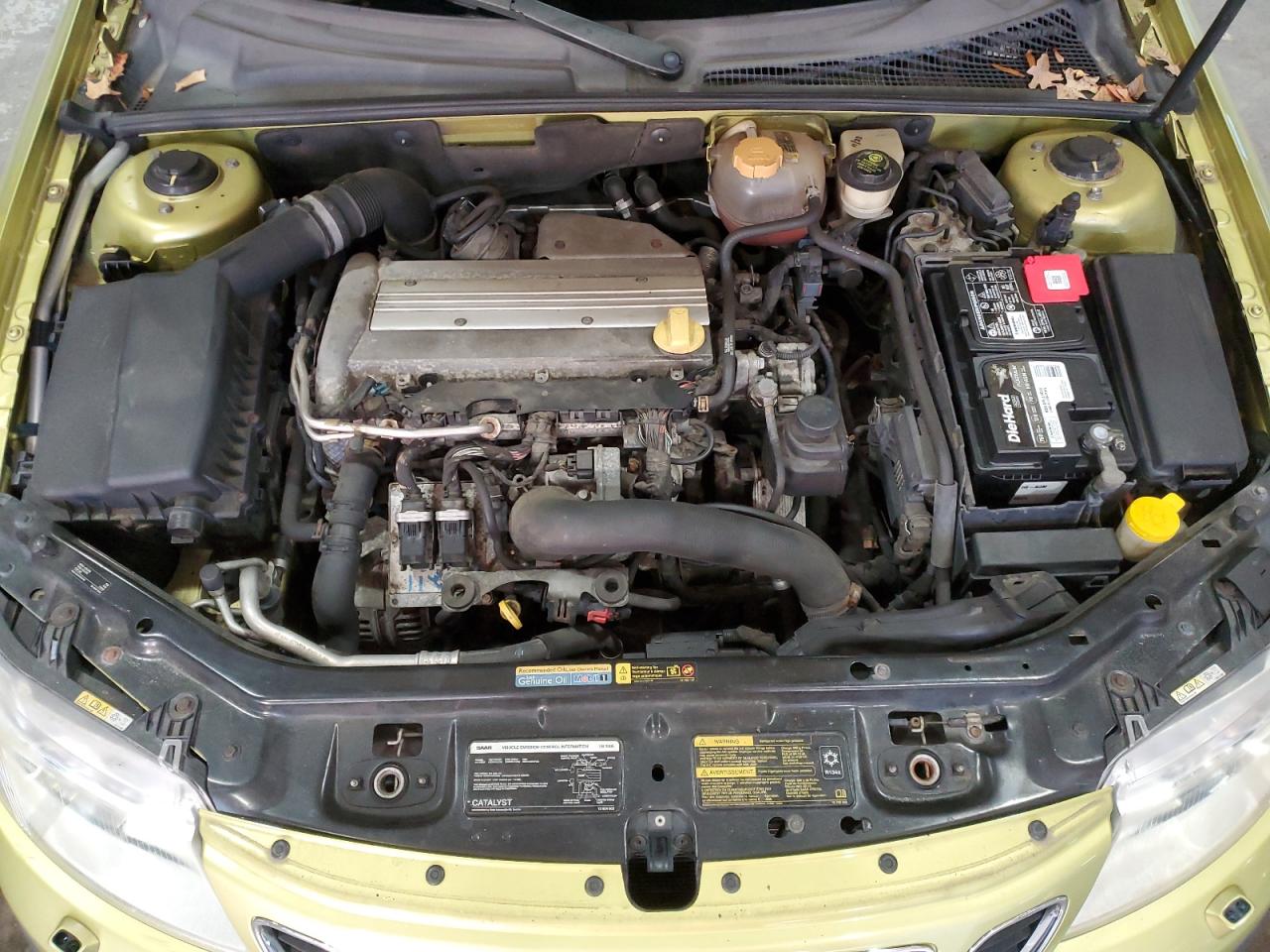 2005 Saab 9-3 Arc Green vin: YS3FD79Y556001349