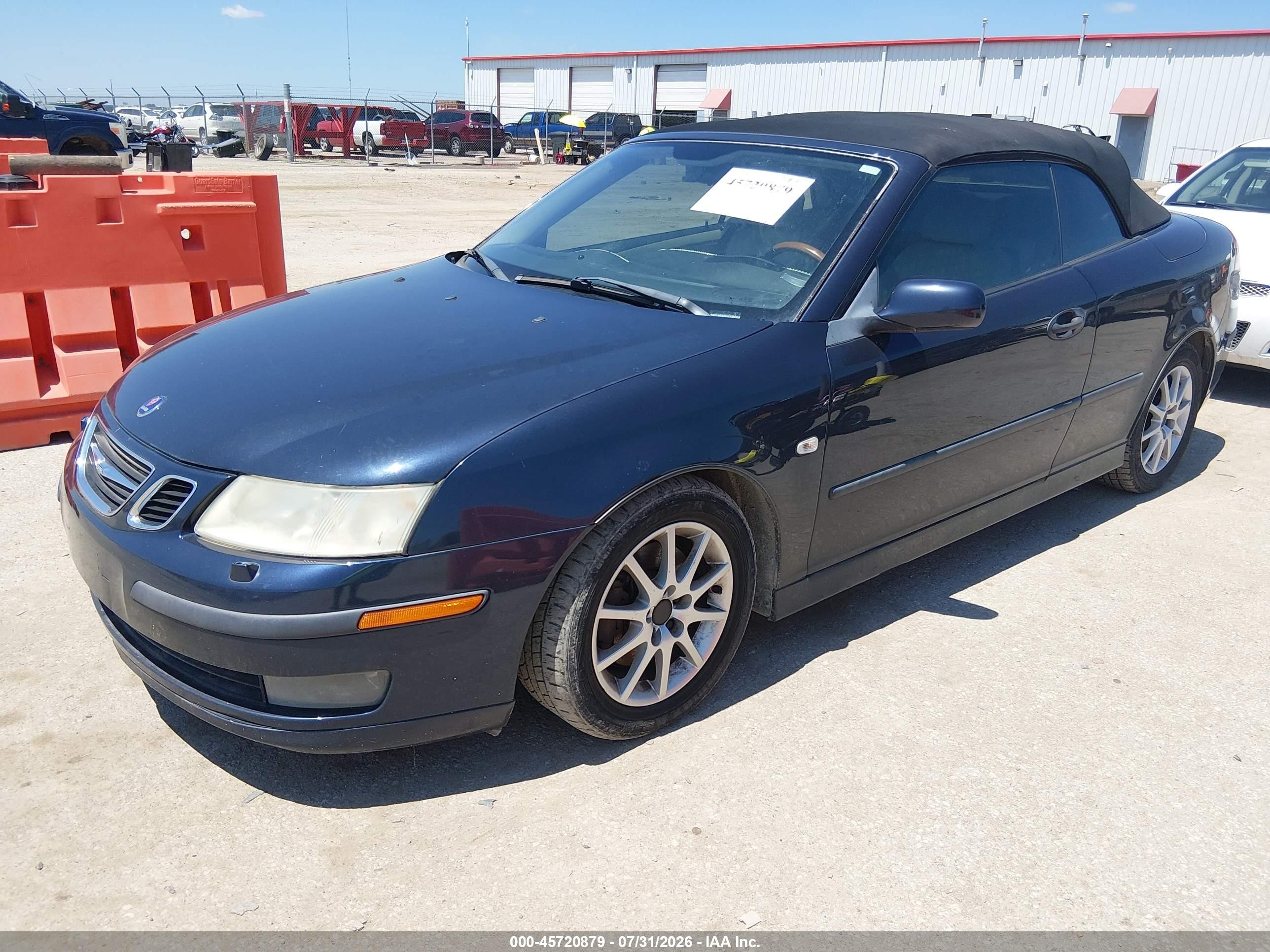 2004 Saab 9-3 Arc Синий vin: YS3FD79Y646005019