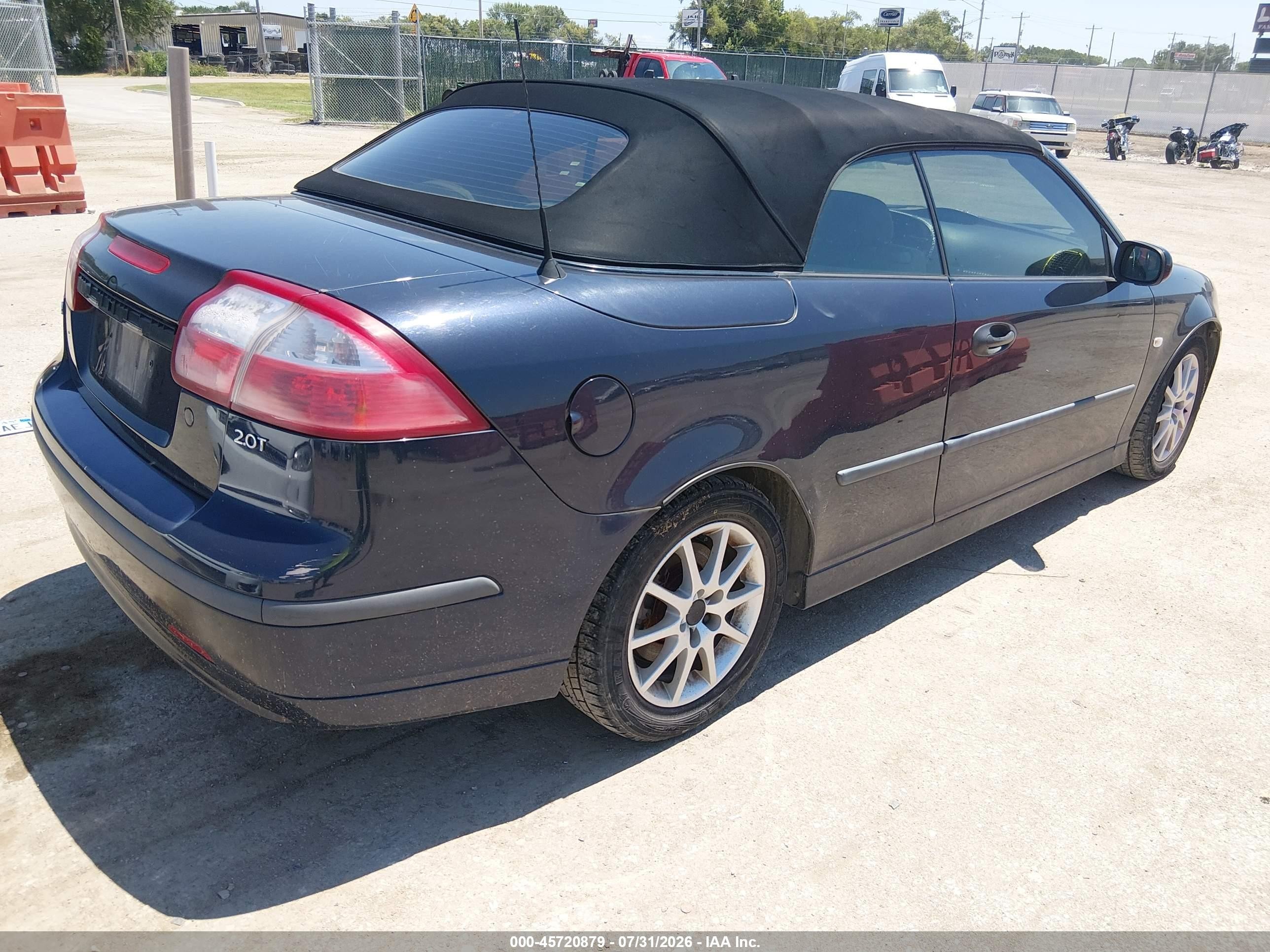 2004 Saab 9-3 Arc Синий vin: YS3FD79Y646005019