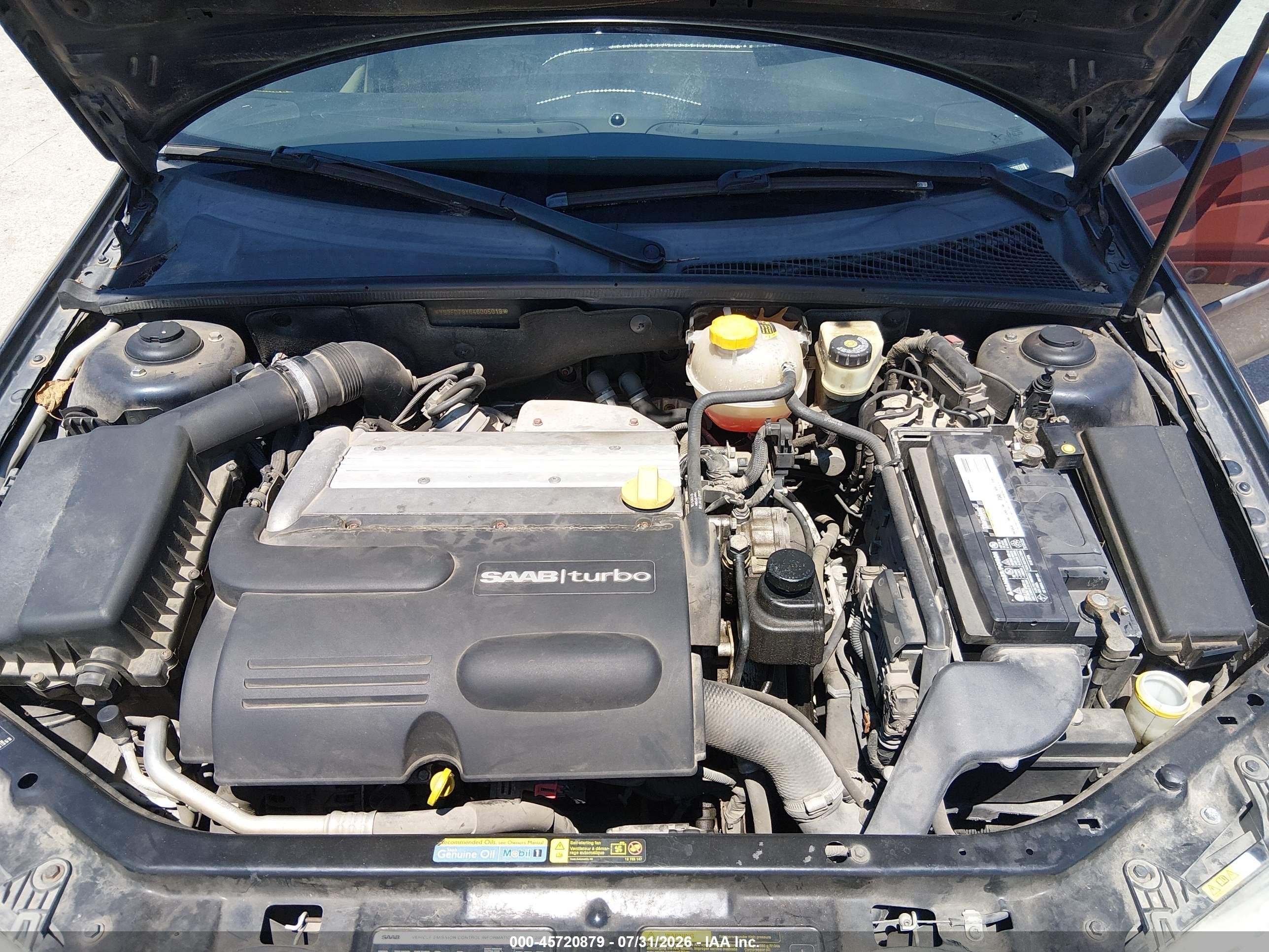 2004 Saab 9-3 Arc Синий vin: YS3FD79Y646005019