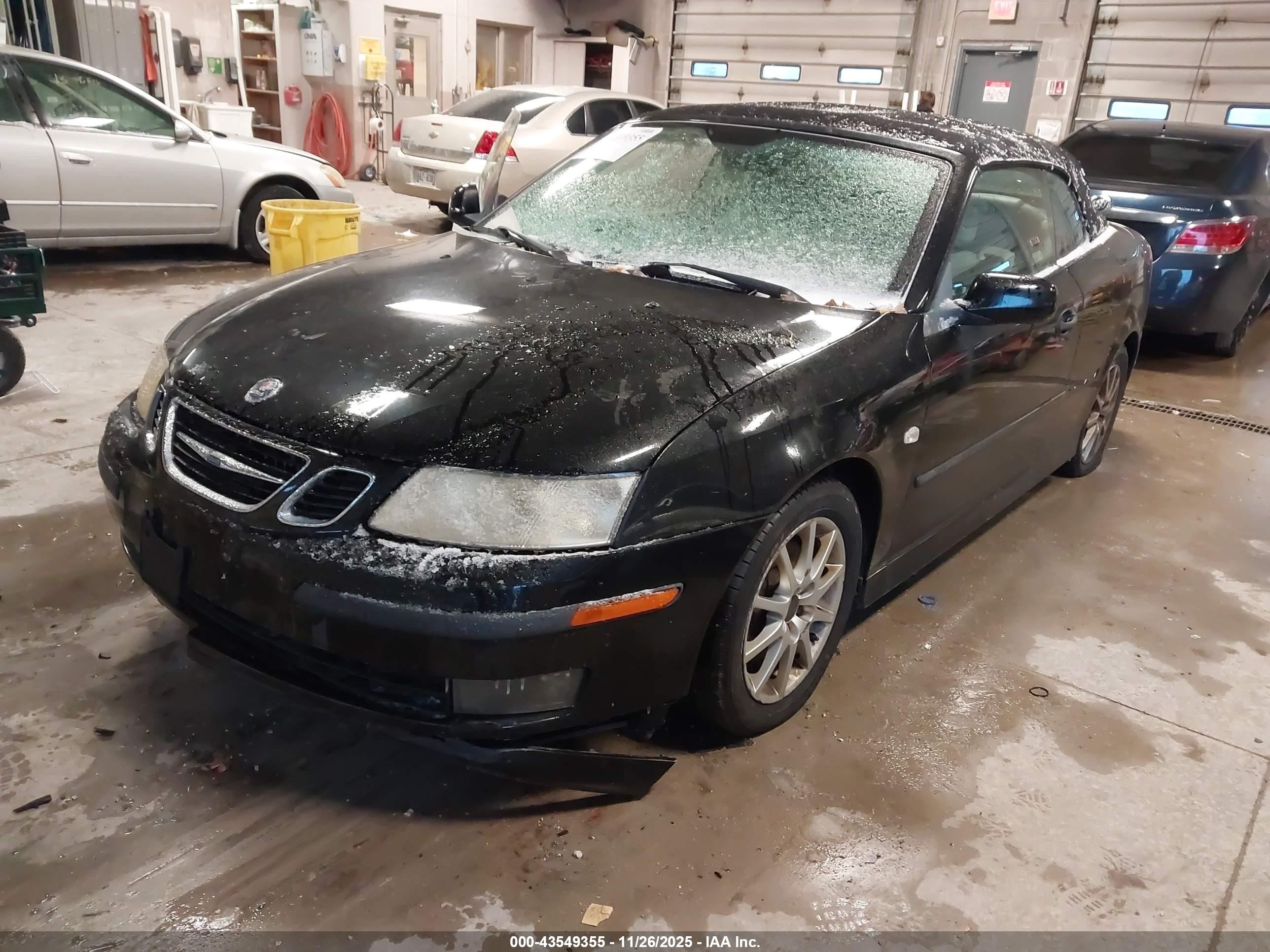 2005 Saab 9-3 Arc Черный vin: YS3FD79Y856002883