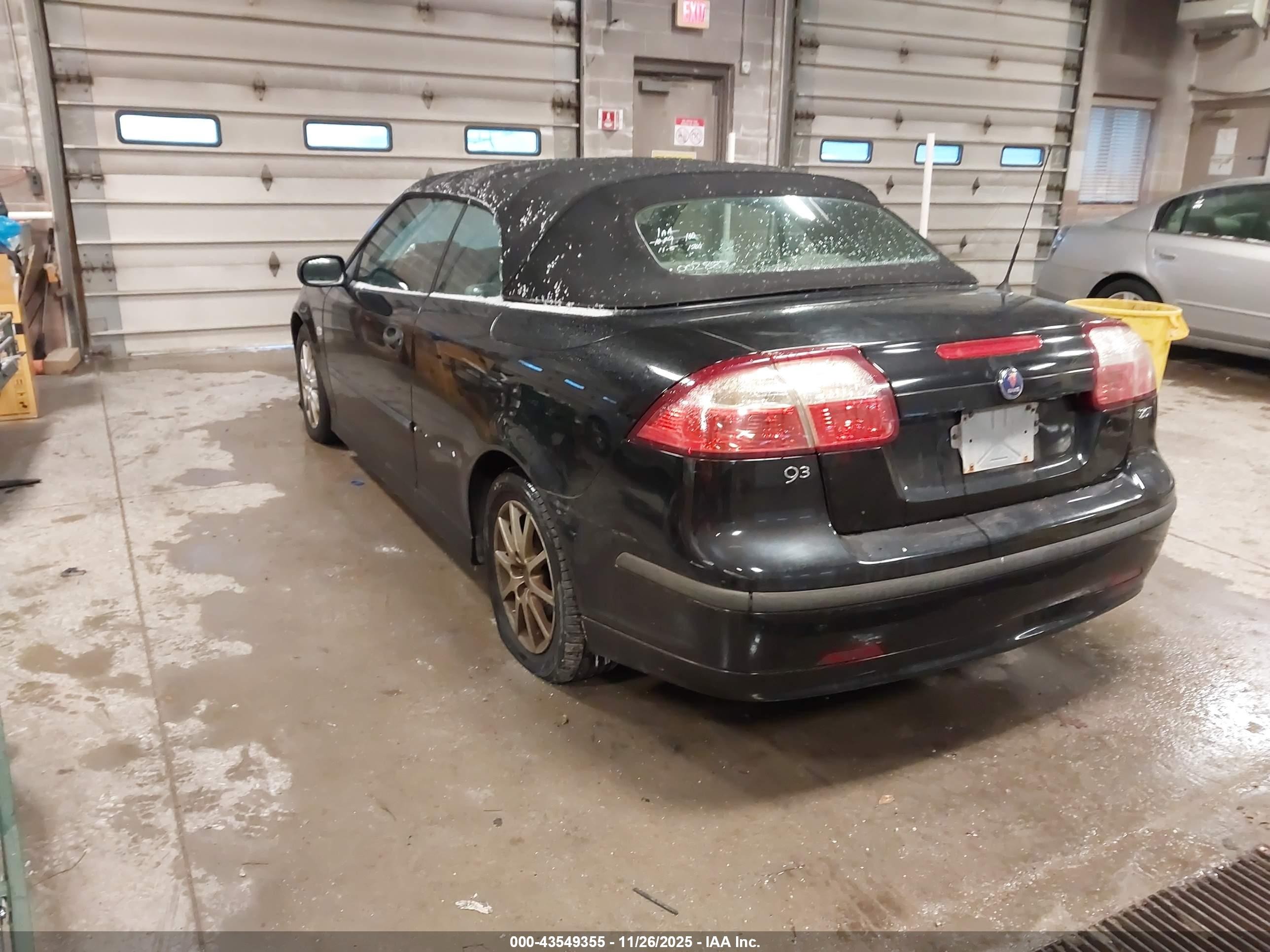 2005 Saab 9-3 Arc Черный vin: YS3FD79Y856002883