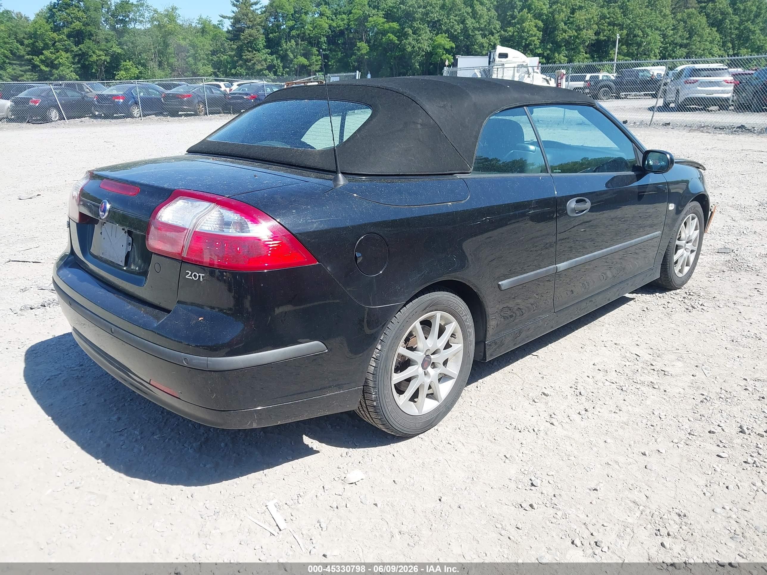 2004 Saab 9-3 Arc Black vin: YS3FD79Y946007976