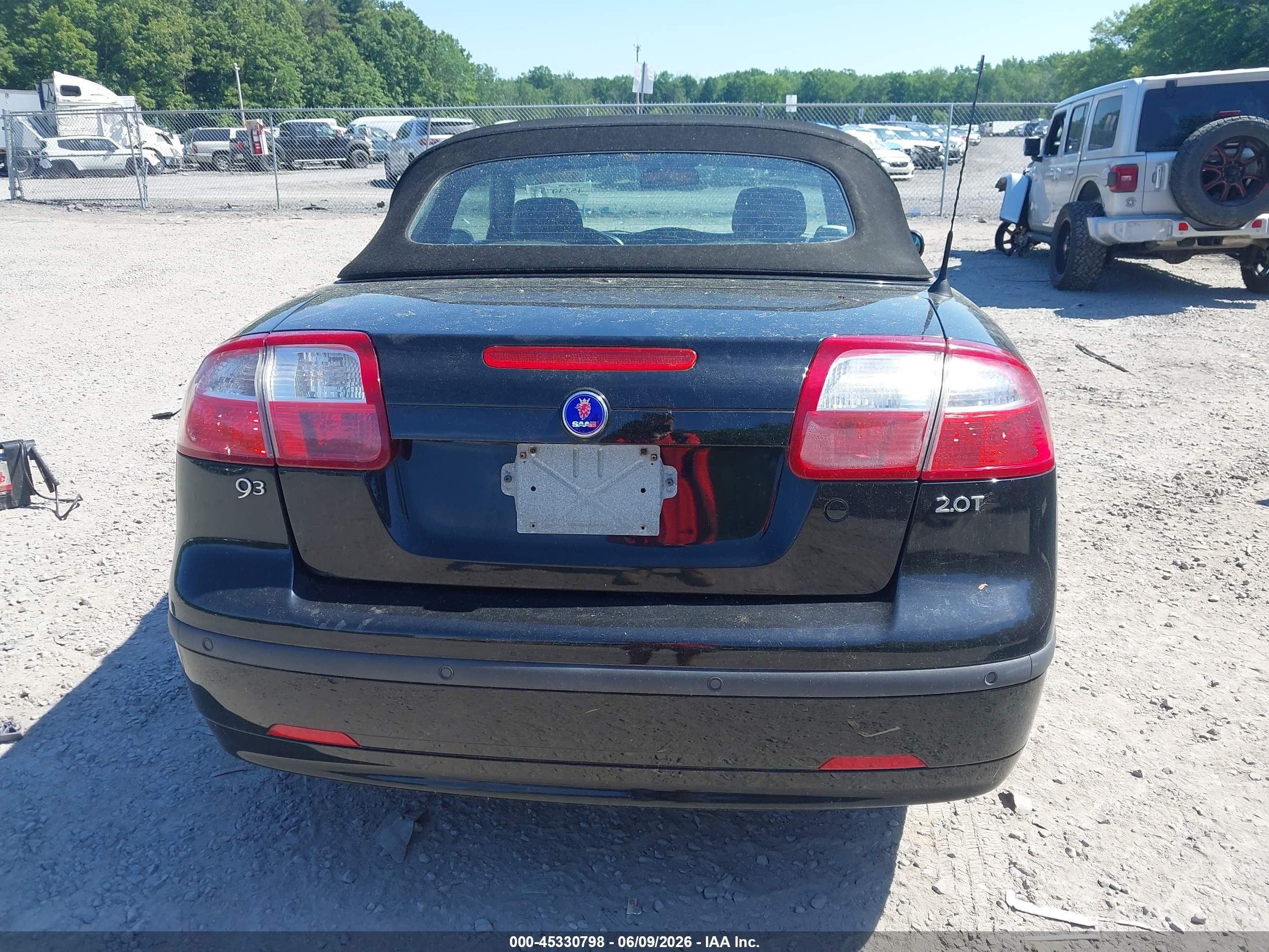 2004 Saab 9-3 Arc Black vin: YS3FD79Y946007976