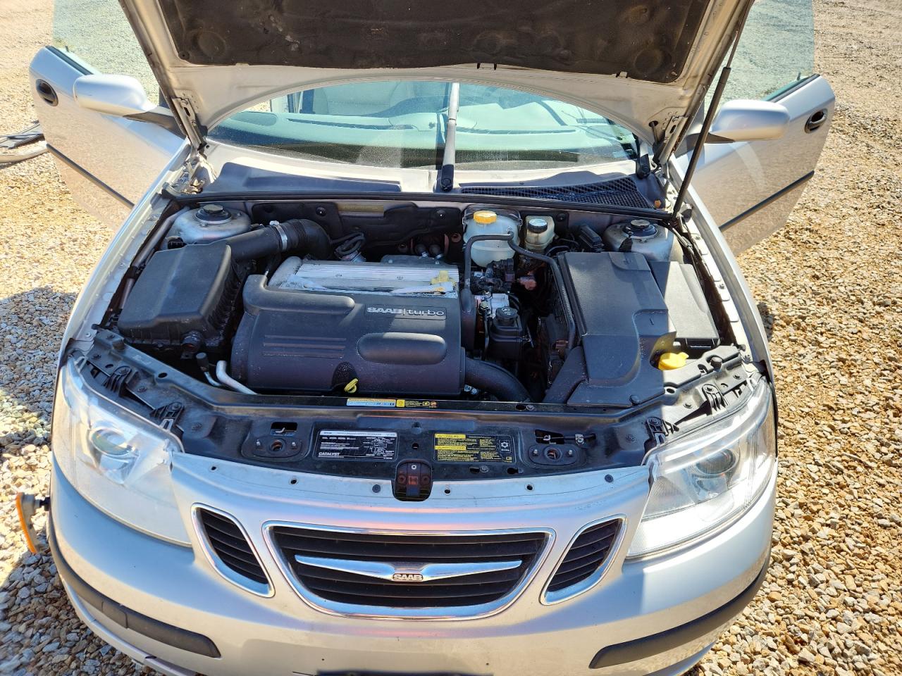 2005 Saab 9-3 Arc Silver vin: YS3FD79YX56017742