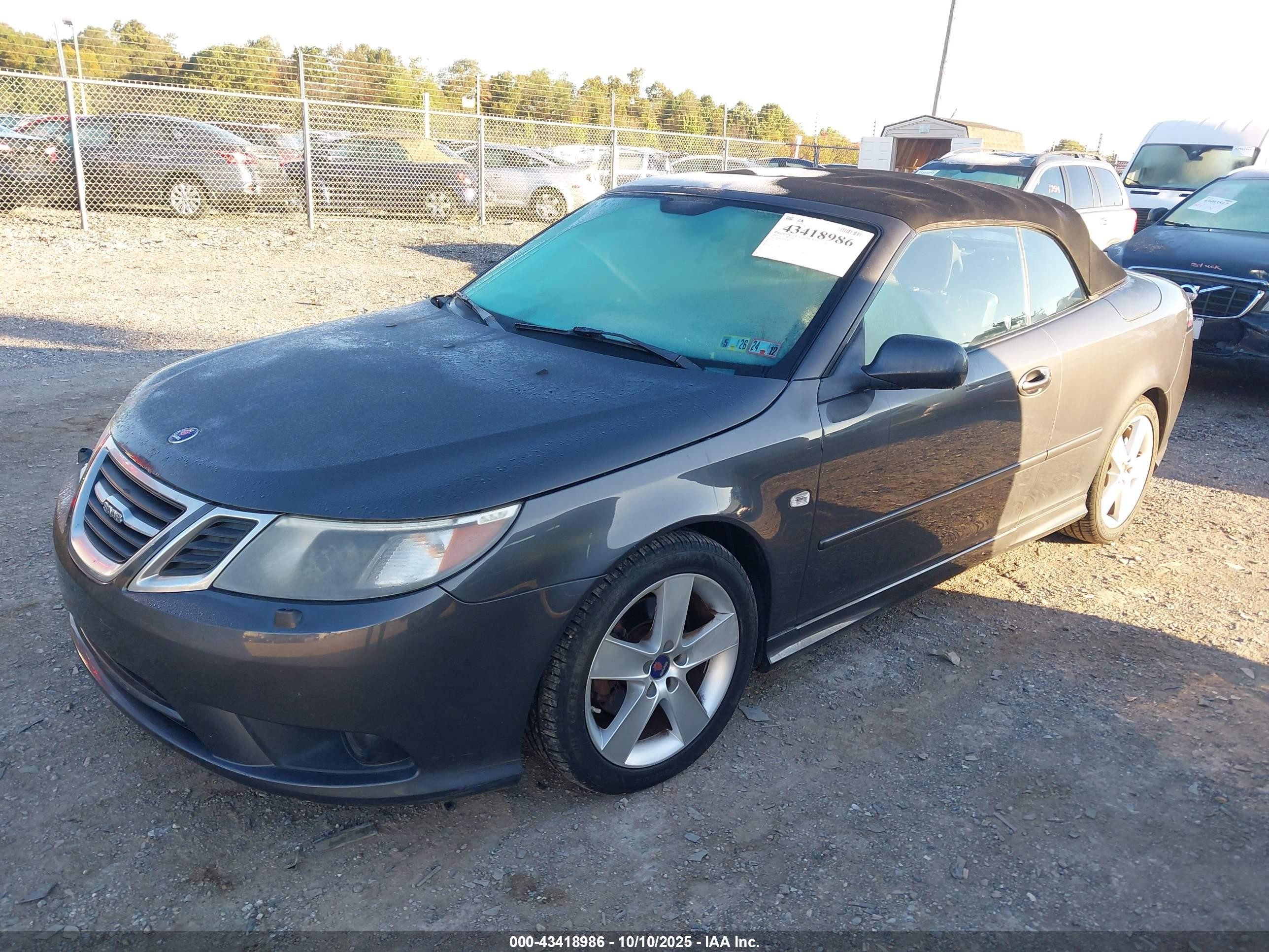 2010 Saab 9-3   Gray vin: YS3FE7CY9A6001127