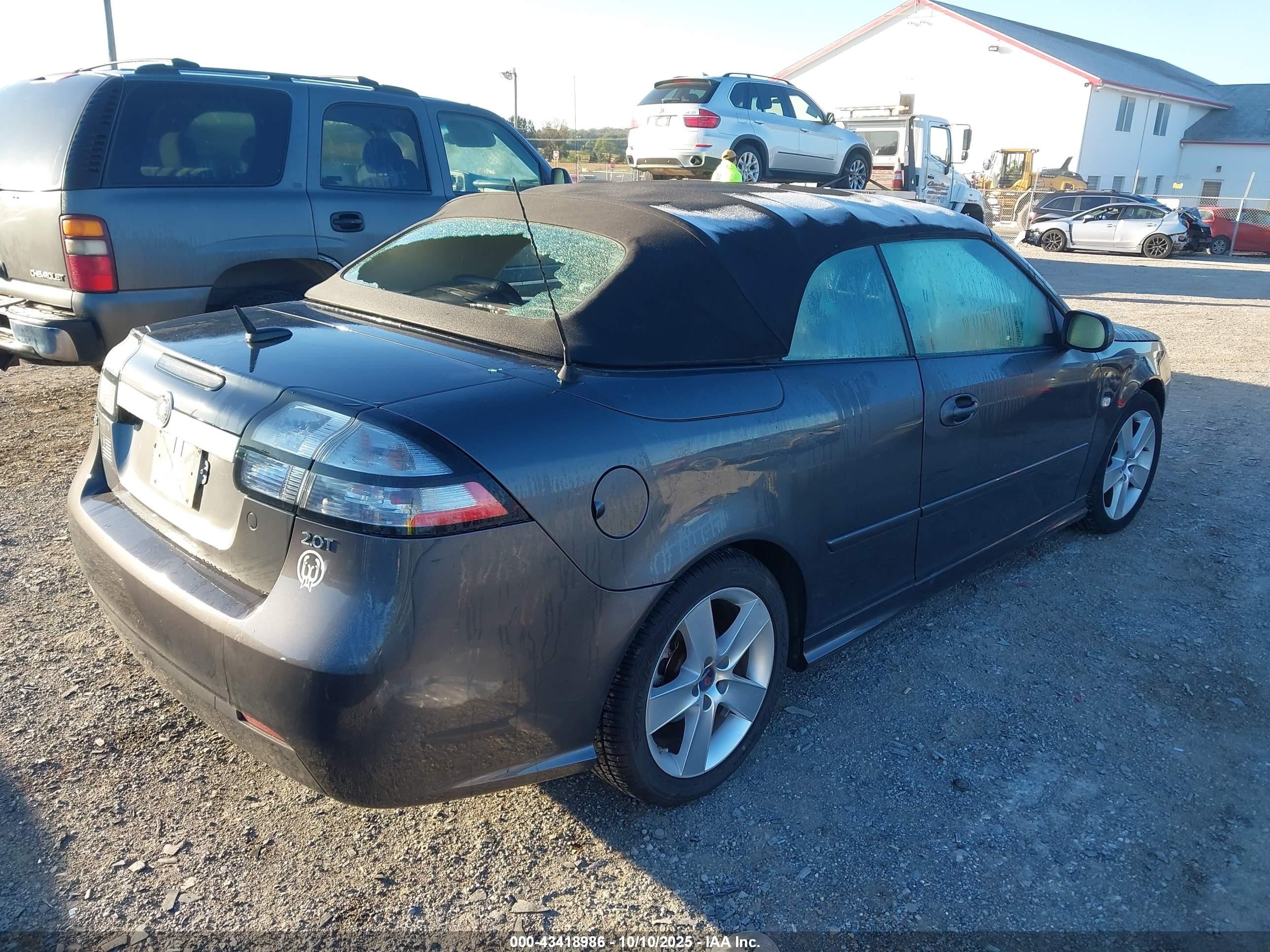 2010 Saab 9-3   Gray vin: YS3FE7CY9A6001127