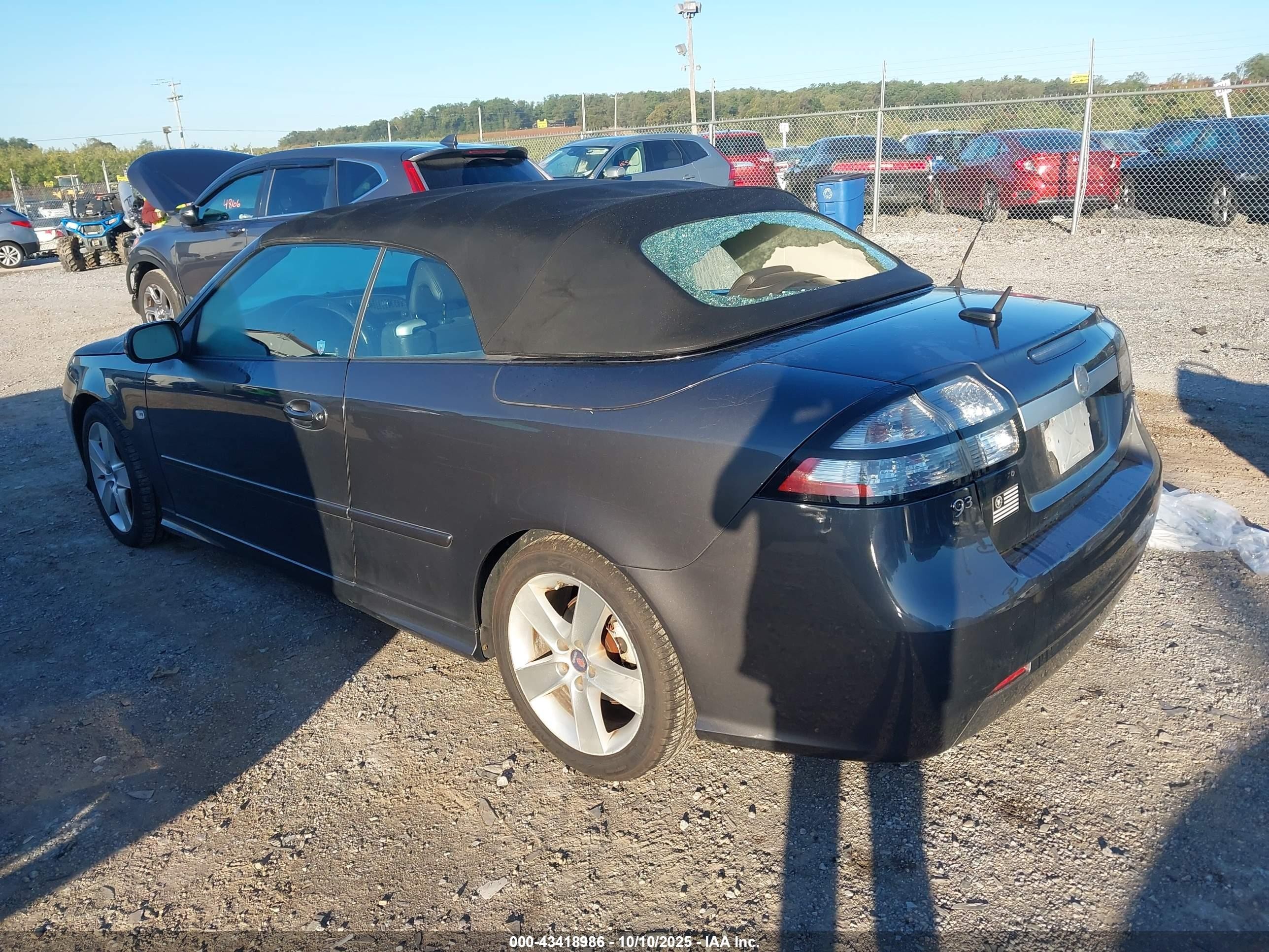 2010 Saab 9-3   Gray vin: YS3FE7CY9A6001127