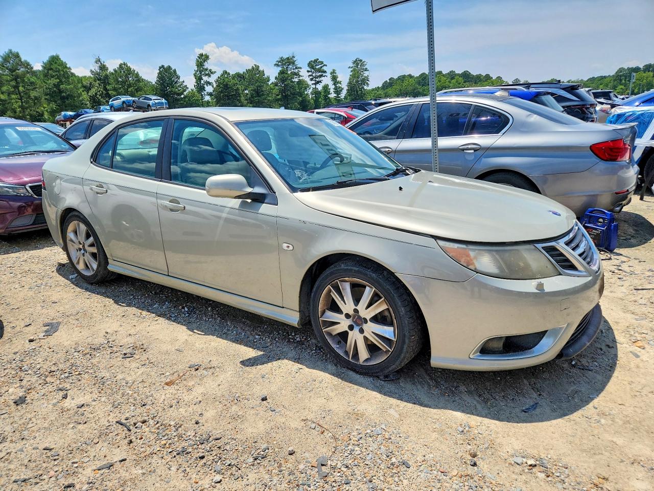 2008 Saab 9-3 Aero Beige vin: YS3FH41U581106521
