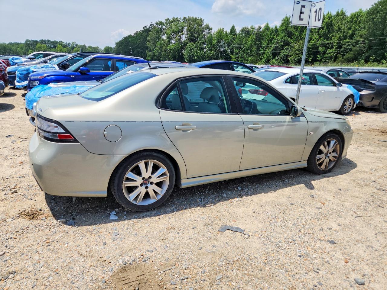 2008 Saab 9-3 Aero Beige vin: YS3FH41U581106521