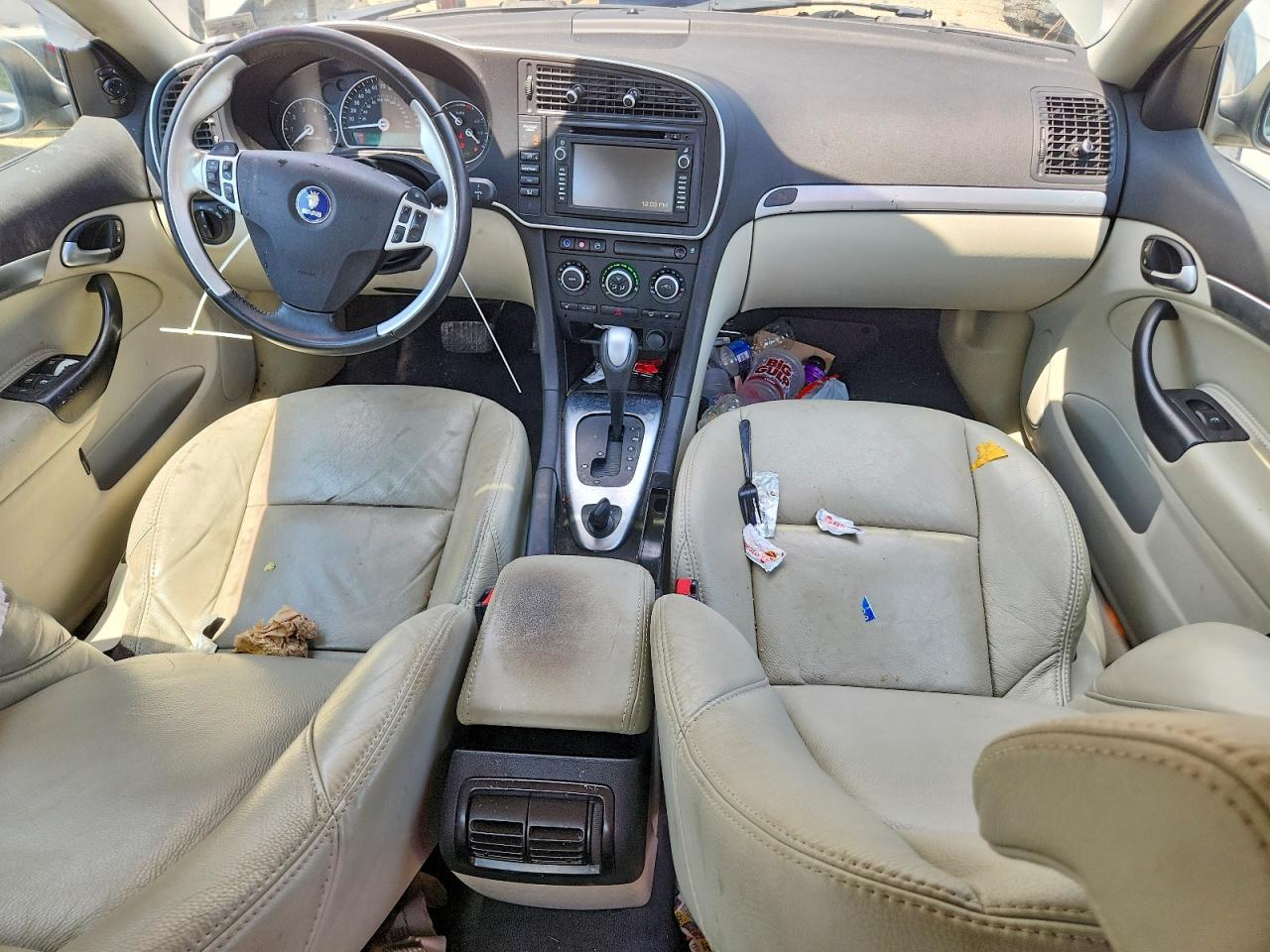 2008 Saab 9-3 Aero Beige vin: YS3FH41U581106521