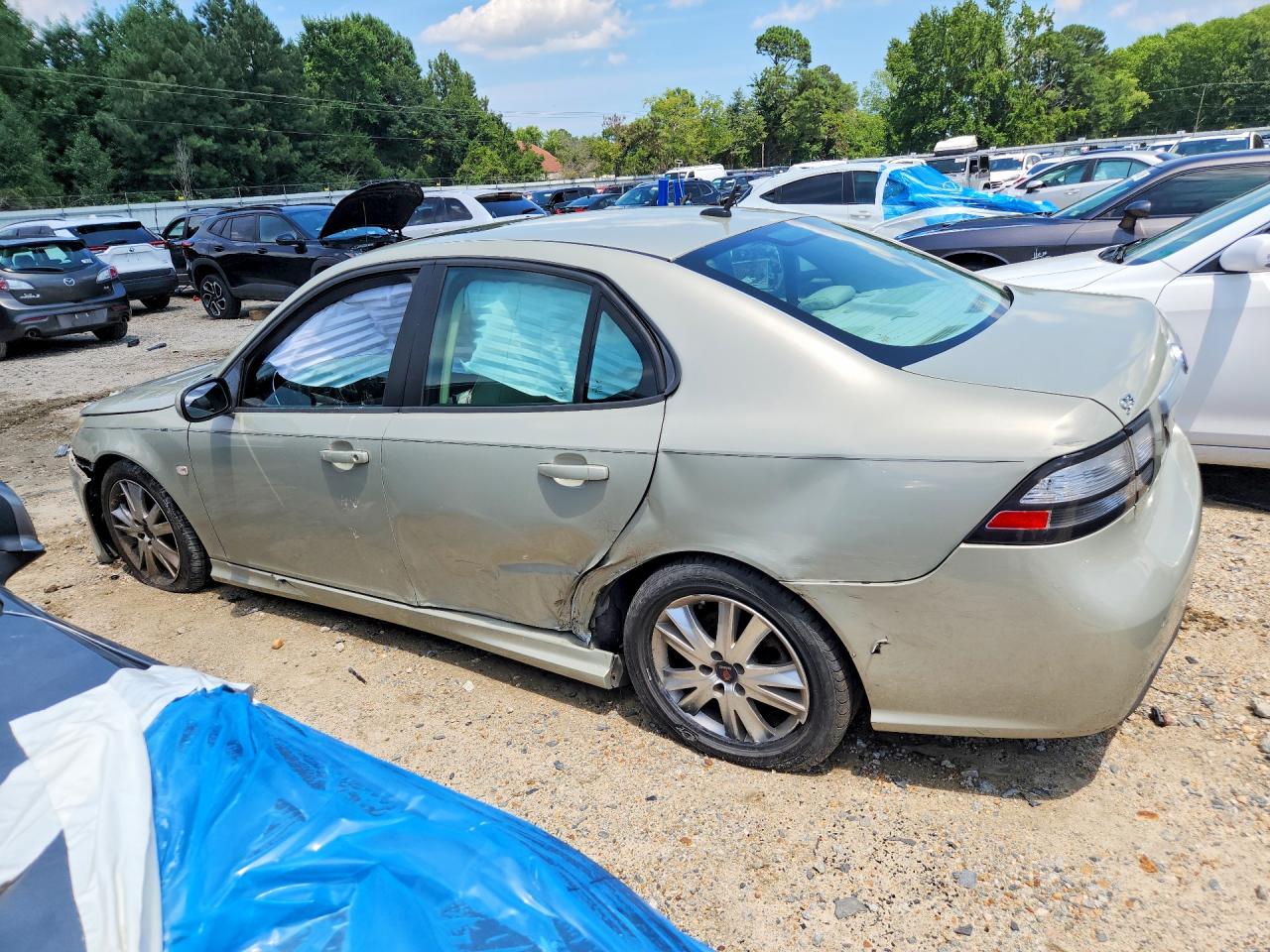 2008 Saab 9-3 Aero Beige vin: YS3FH41U581106521