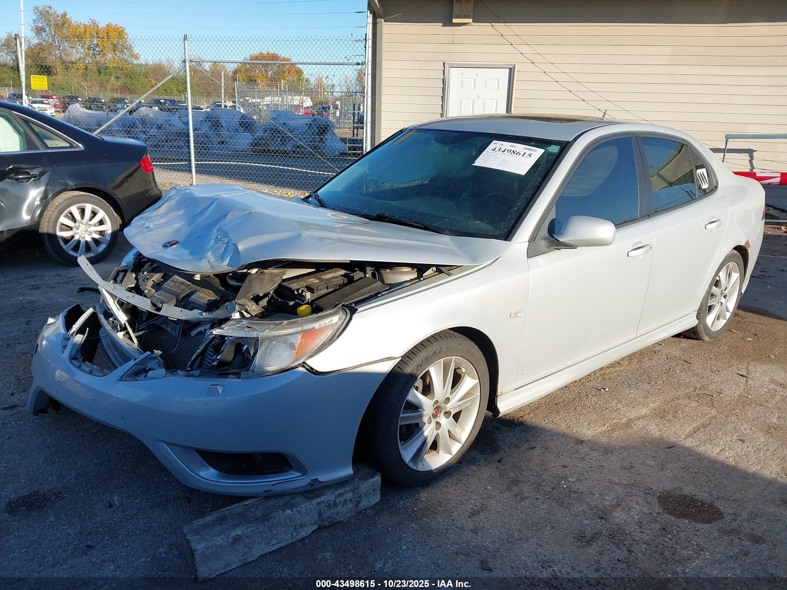 2008 Saab 9-3 Aero Gray vin: YS3FH41UX81102660