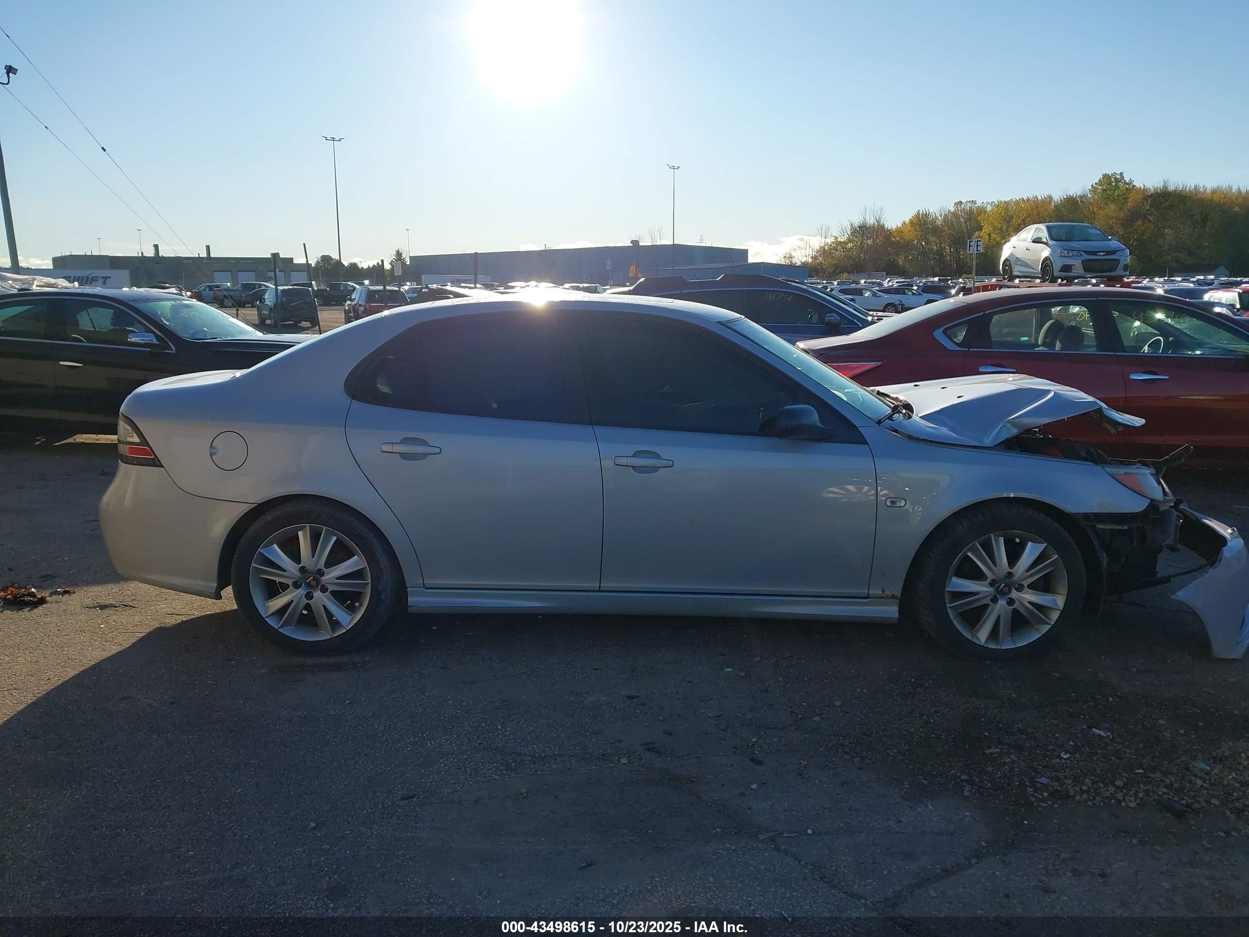 2008 Saab 9-3 Aero Gray vin: YS3FH41UX81102660