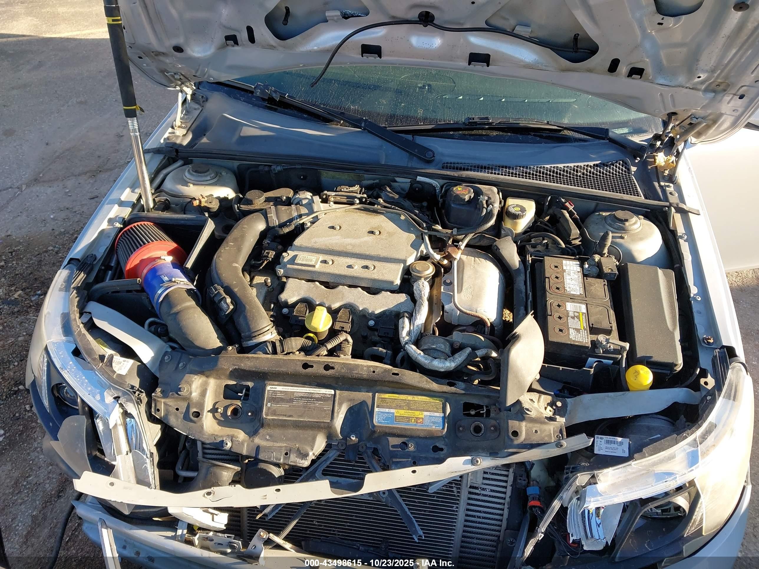 2008 Saab 9-3 Aero Gray vin: YS3FH41UX81102660