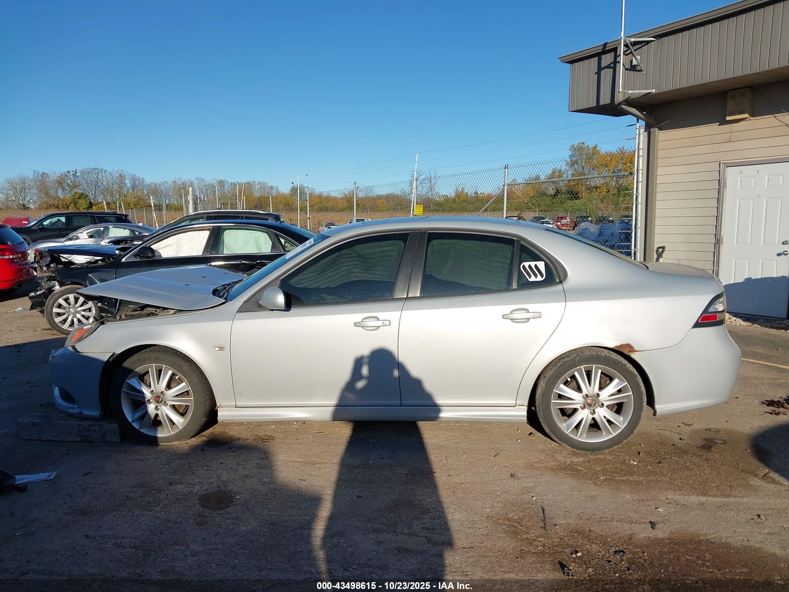 2008 Saab 9-3 Aero Gray vin: YS3FH41UX81102660