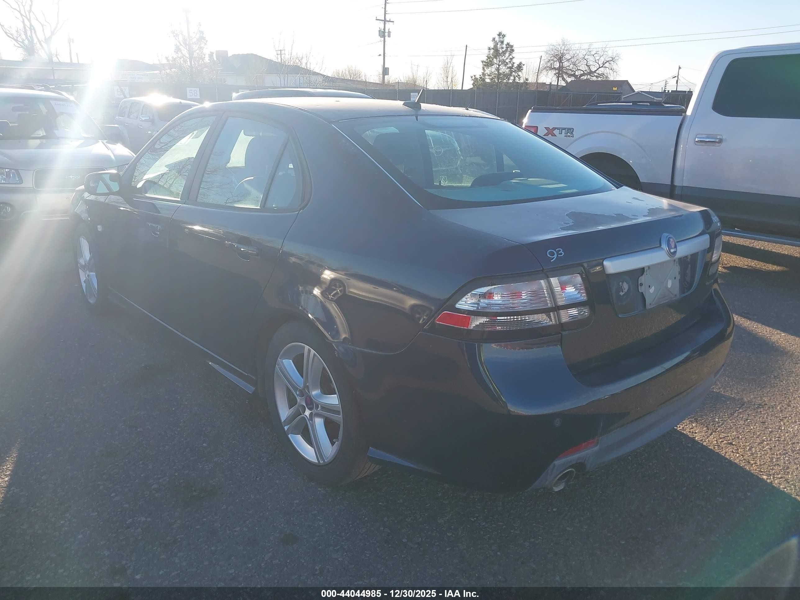 2008 Saab 9-3 Aero Black vin: YS3FH42R381150866