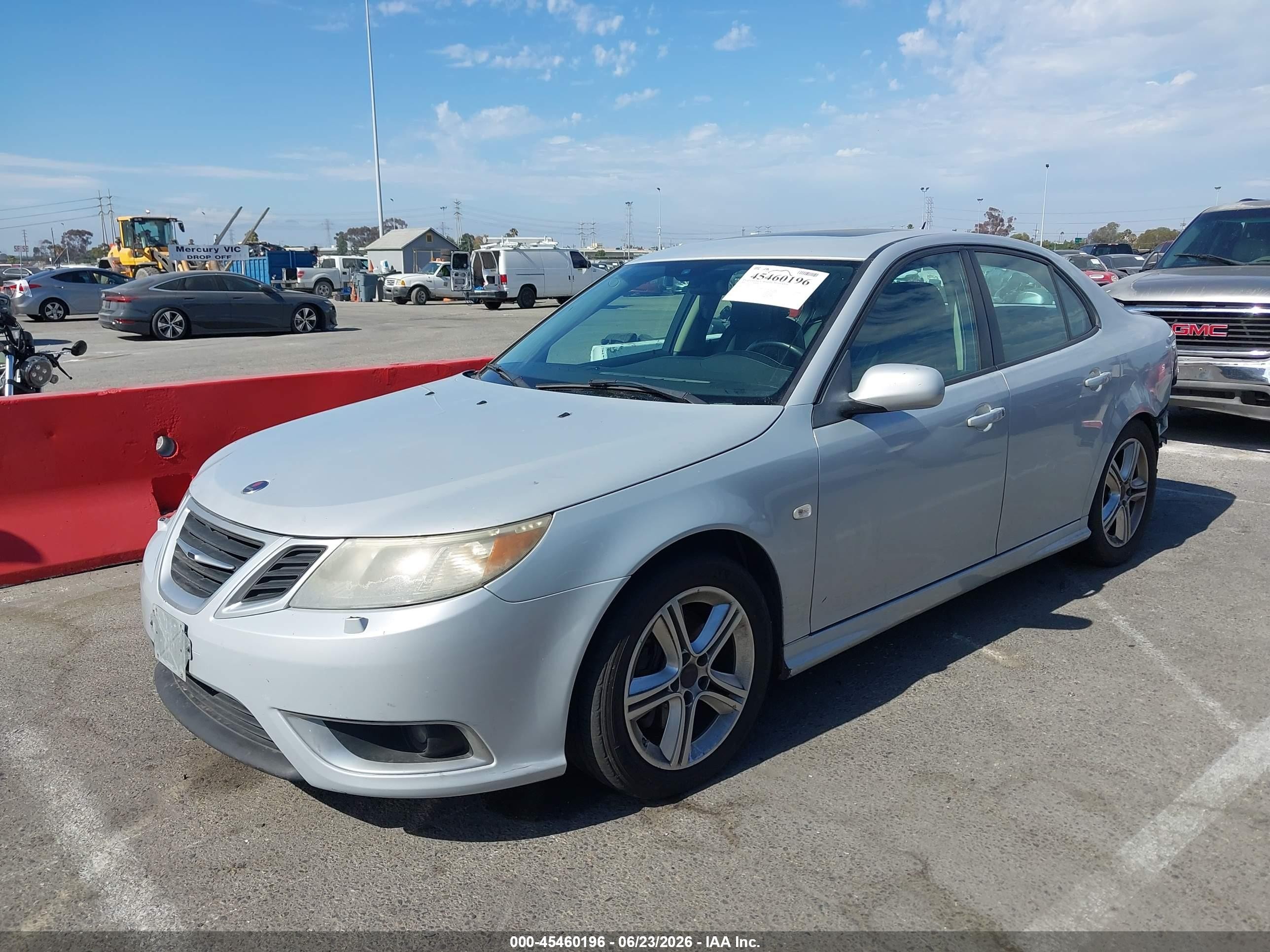 2009 Saab 9-3 Aero Silver vin: YS3FH42R591003384