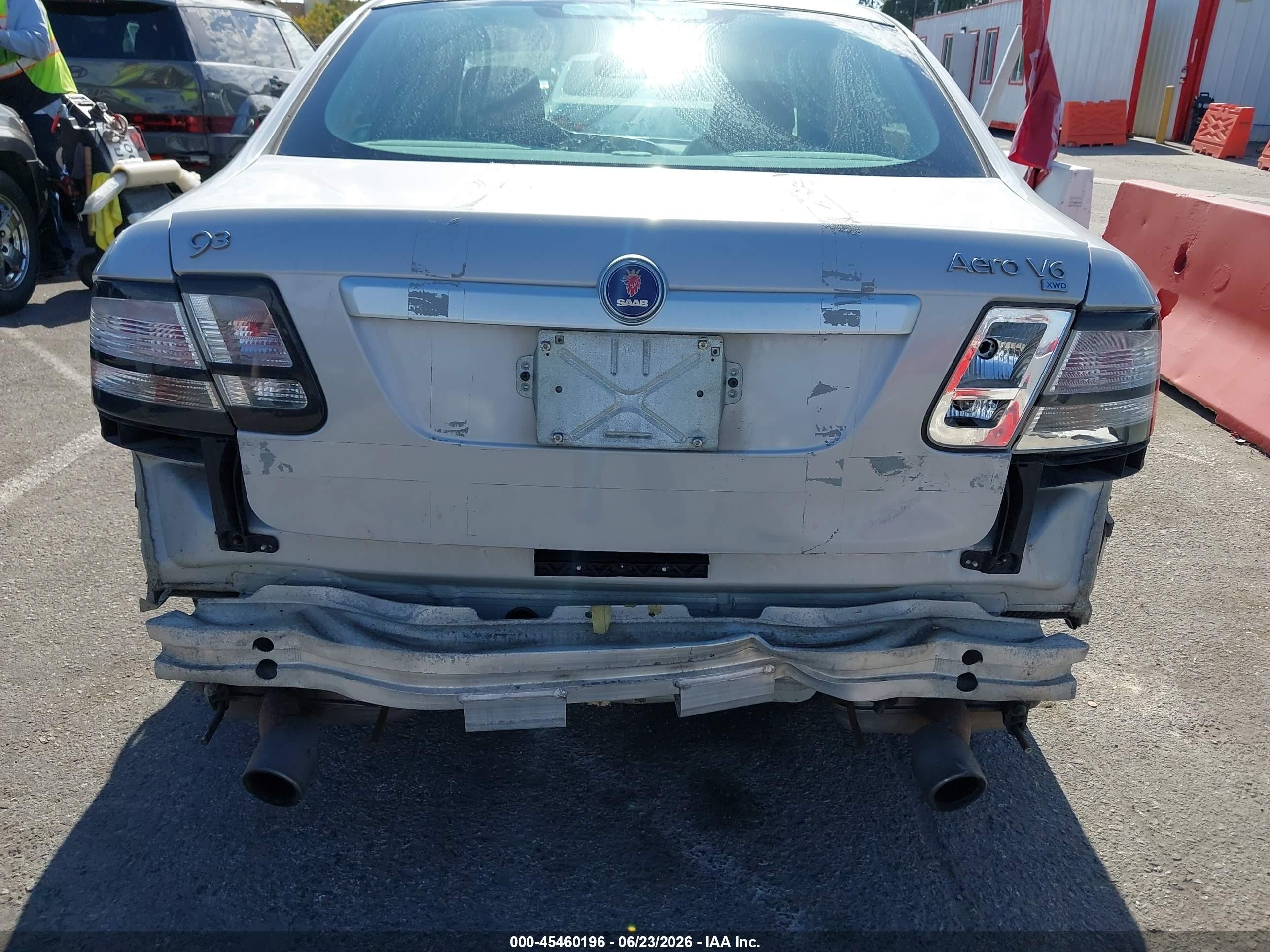 2009 Saab 9-3 Aero Silver vin: YS3FH42R591003384