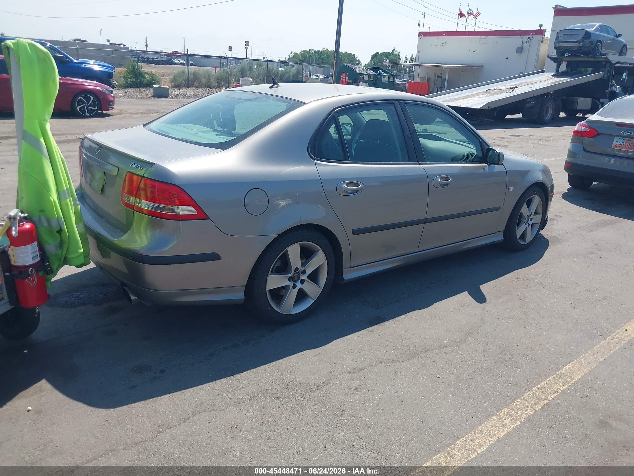 2006 Saab 9-3 Aero Silver vin: YS3FH46U761142104