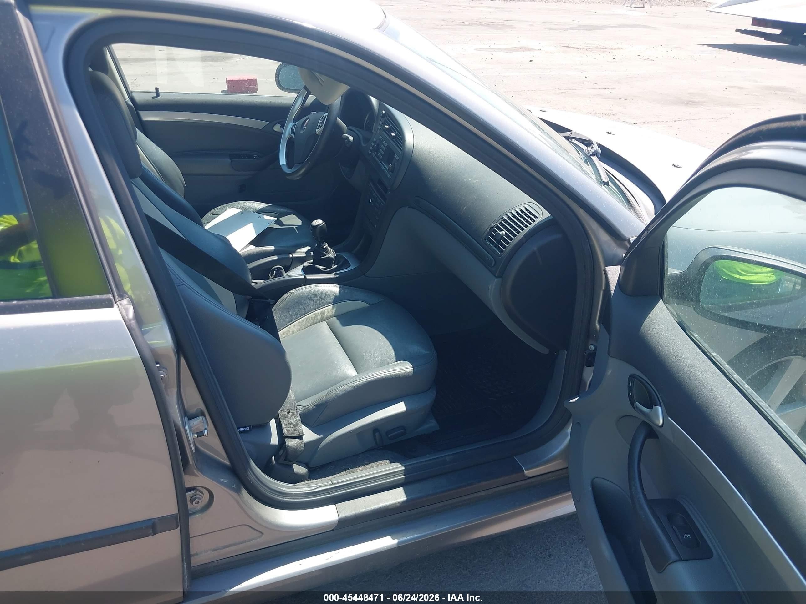 2006 Saab 9-3 Aero Silver vin: YS3FH46U761142104