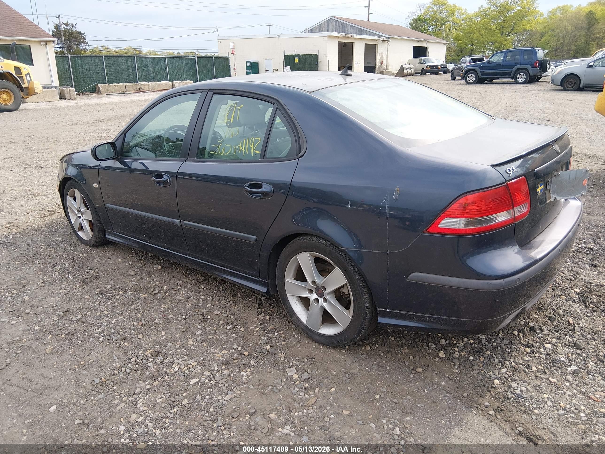 2006 Saab 9-3 Aero Синий vin: YS3FH46U961130102