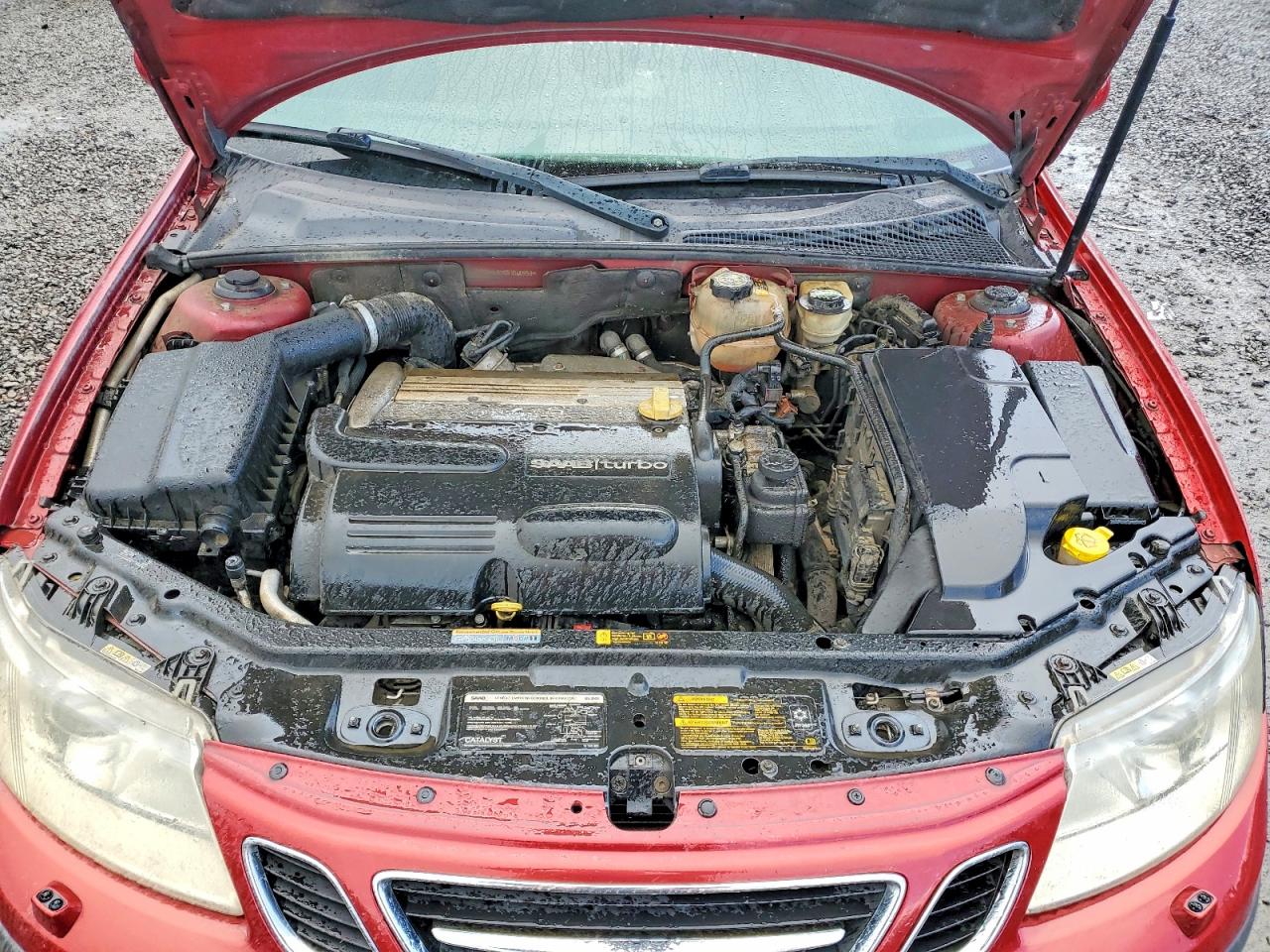 2005 Saab 9-3 Aero Red vin: YS3FH49Y651040953