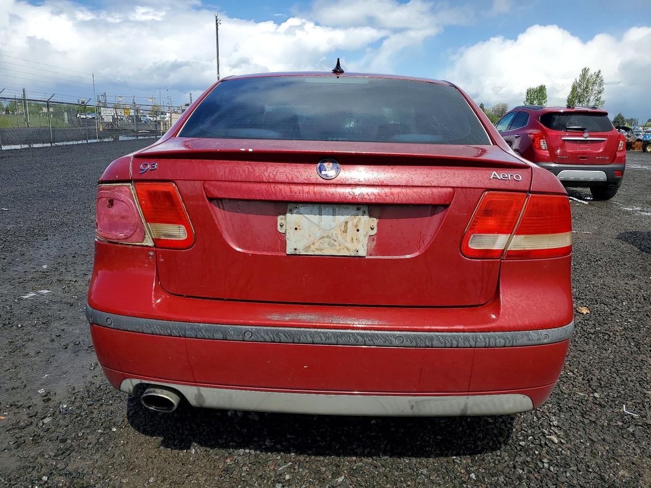 2005 Saab 9-3 Aero Red vin: YS3FH49Y651040953