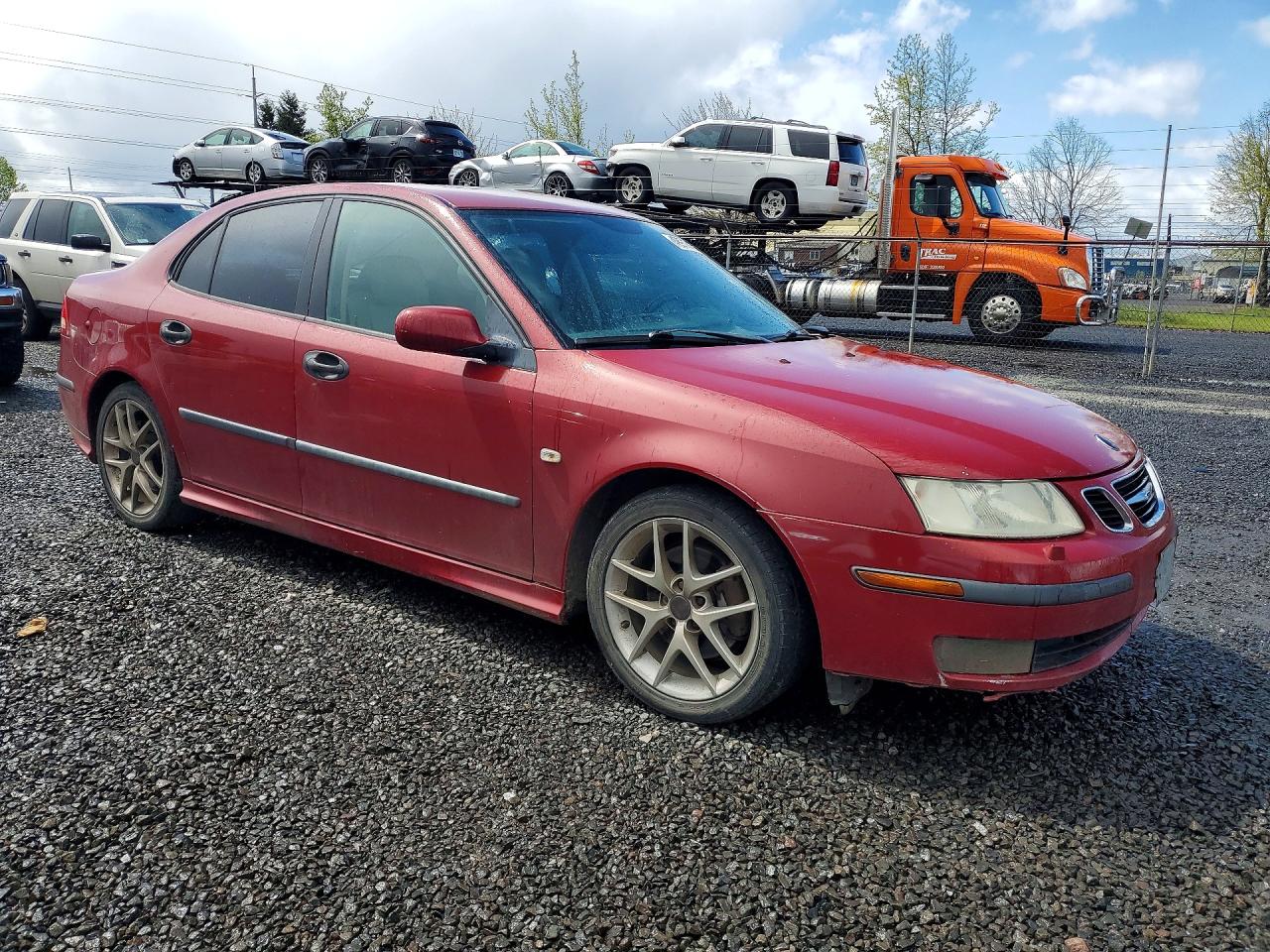2005 Saab 9-3 Aero Red vin: YS3FH49Y651040953