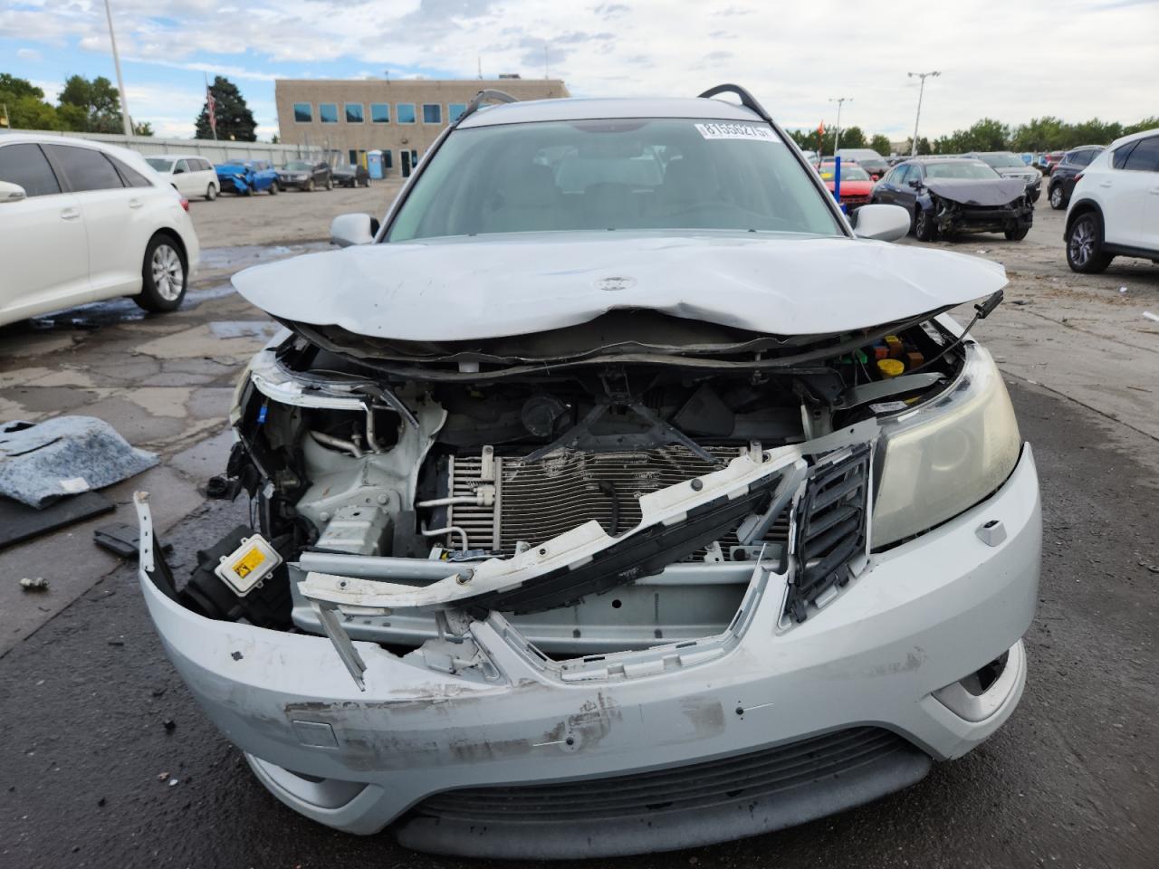 2008 Saab 9-3 Aero Silver vin: YS3FH51U081100423