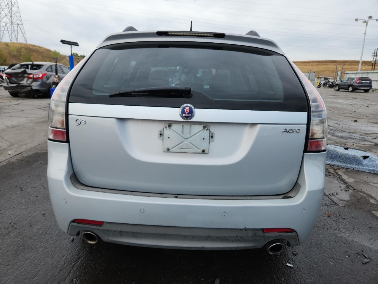 2008 Saab 9-3 Aero Silver vin: YS3FH51U081100423