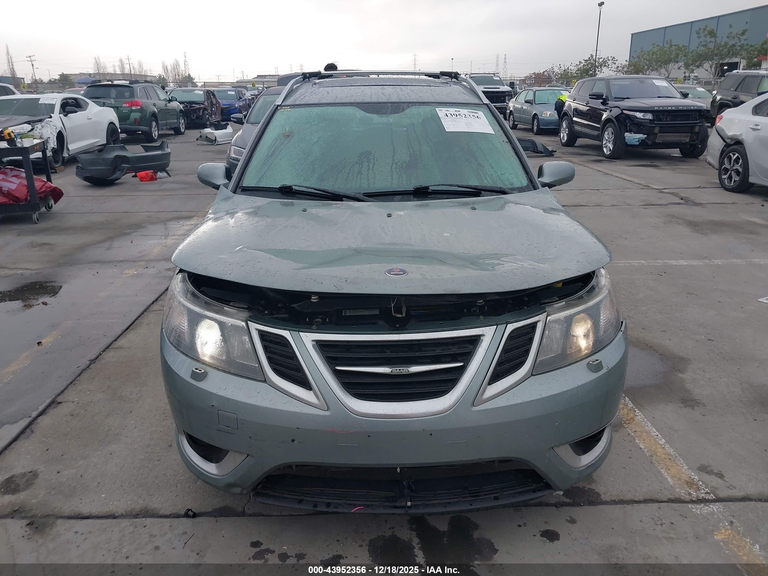 2009 Saab 9-3 Aero Turquoise vin: YS3FH52RX91008375