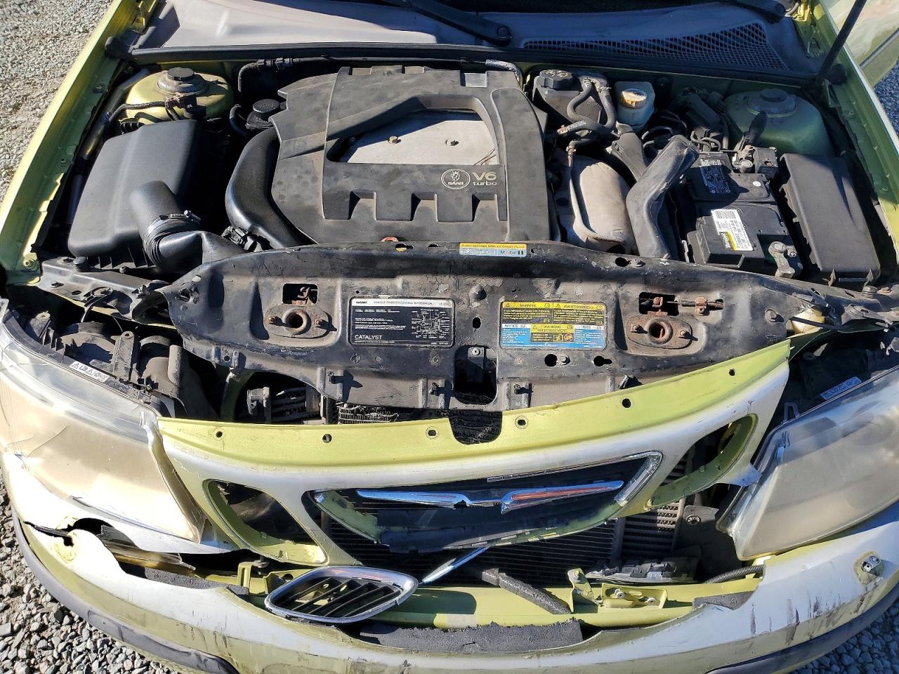 2006 Saab 9-3 Aero Green vin: YS3FH71U266109118