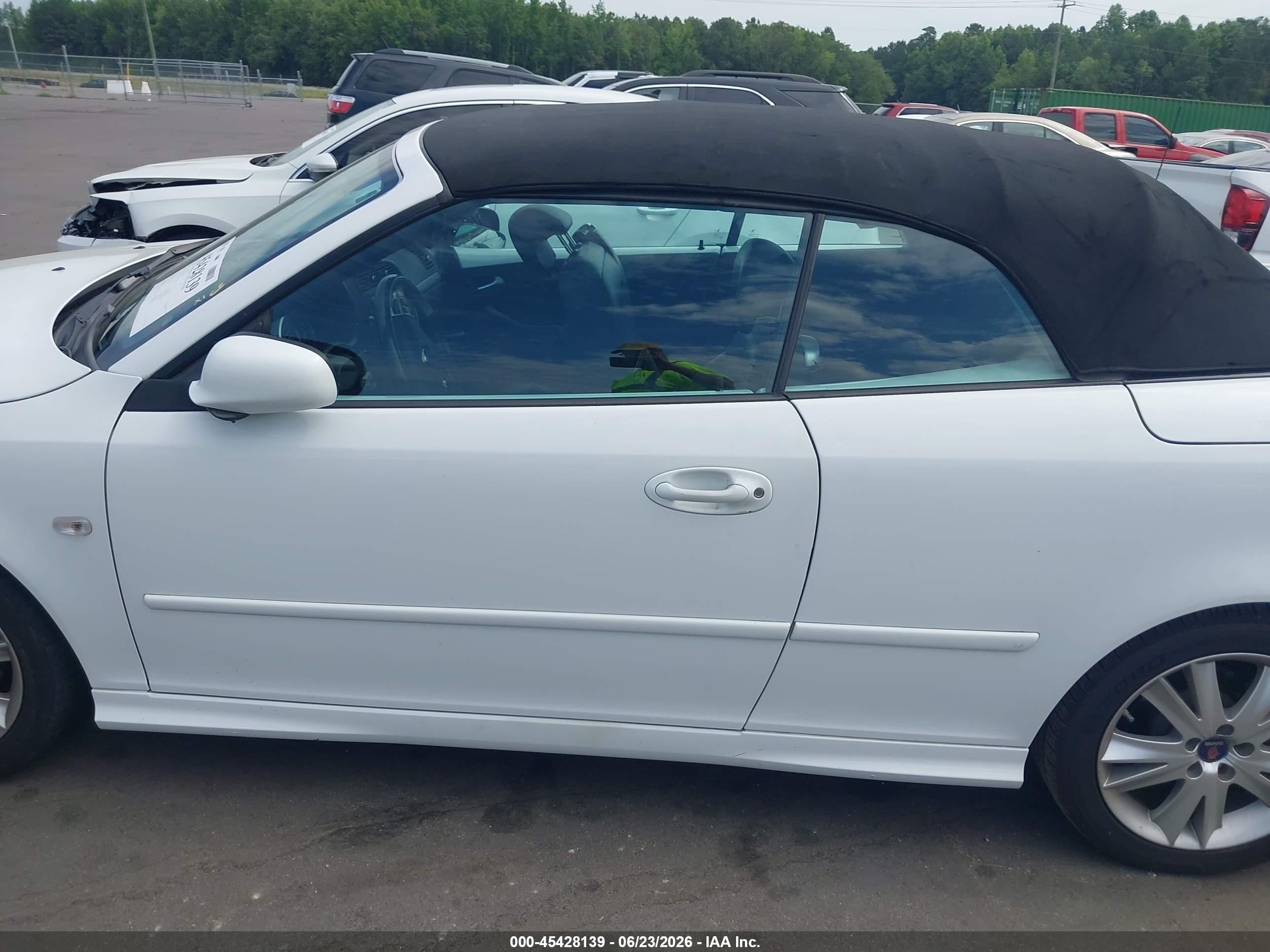 2008 Saab 9-3 Aero White vin: YS3FH71U286001309