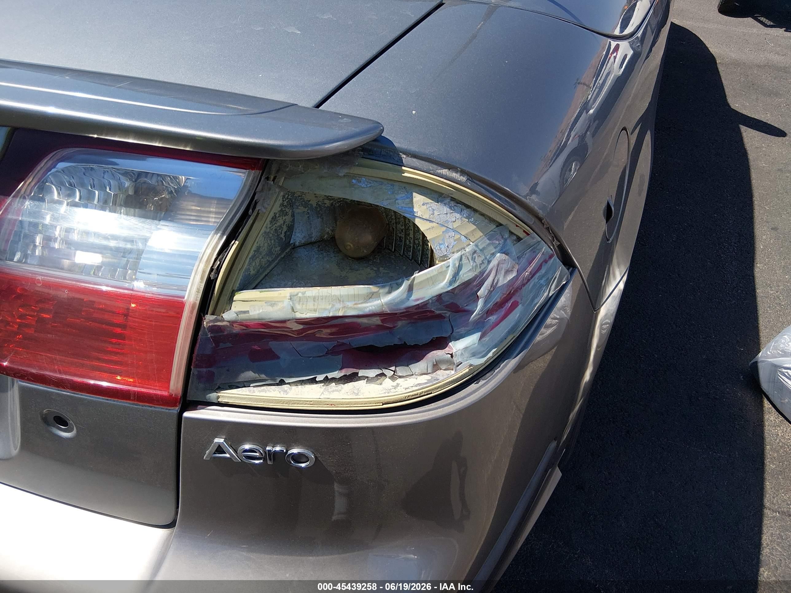 2007 Saab 9-3 Aero Gold vin: YS3FH71U976101390
