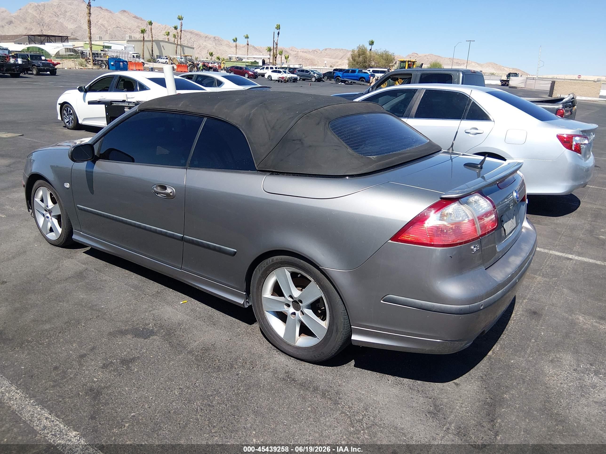 2007 Saab 9-3 Aero Gold vin: YS3FH71U976101390