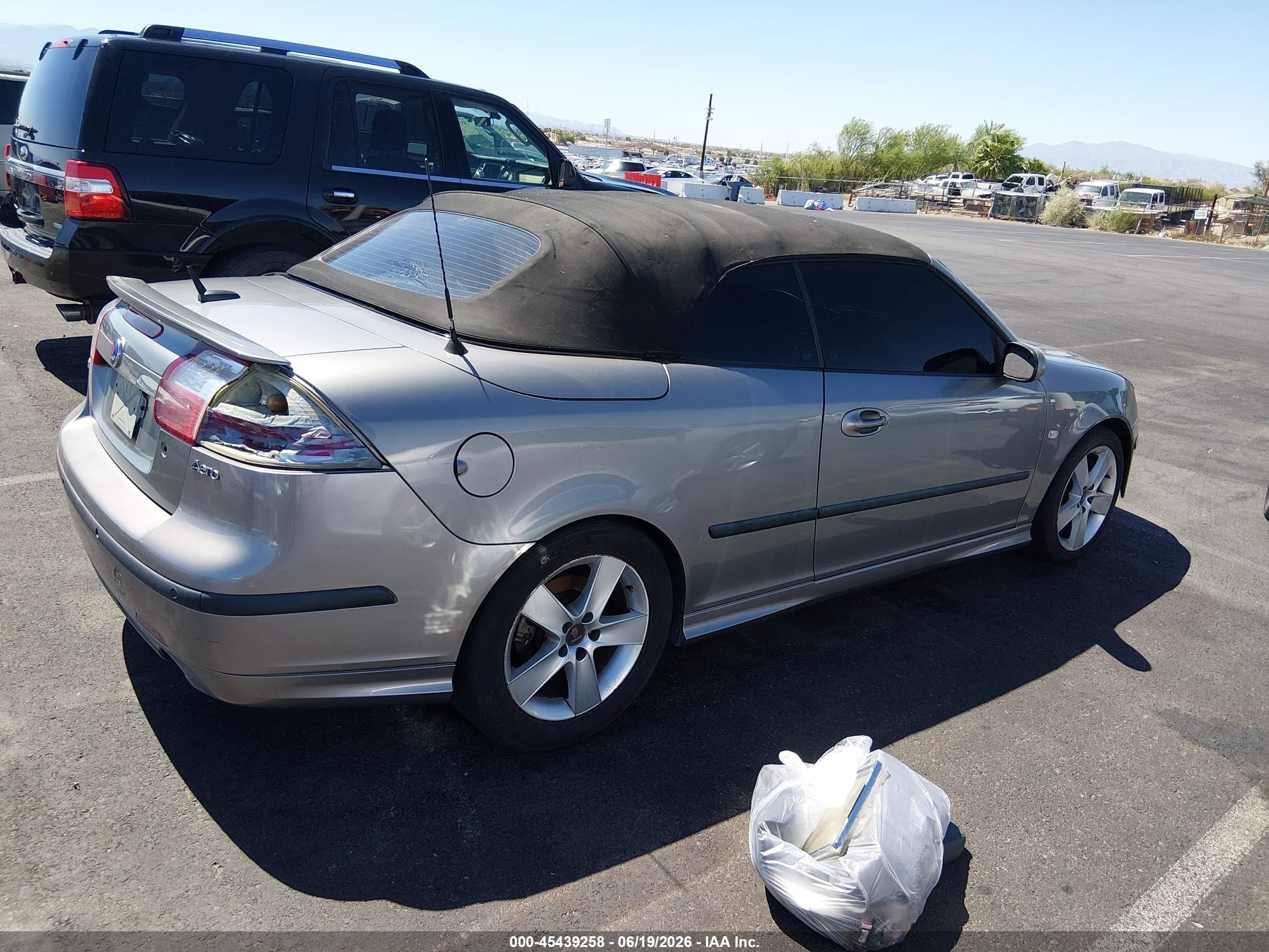 2007 Saab 9-3 Aero Gold vin: YS3FH71U976101390
